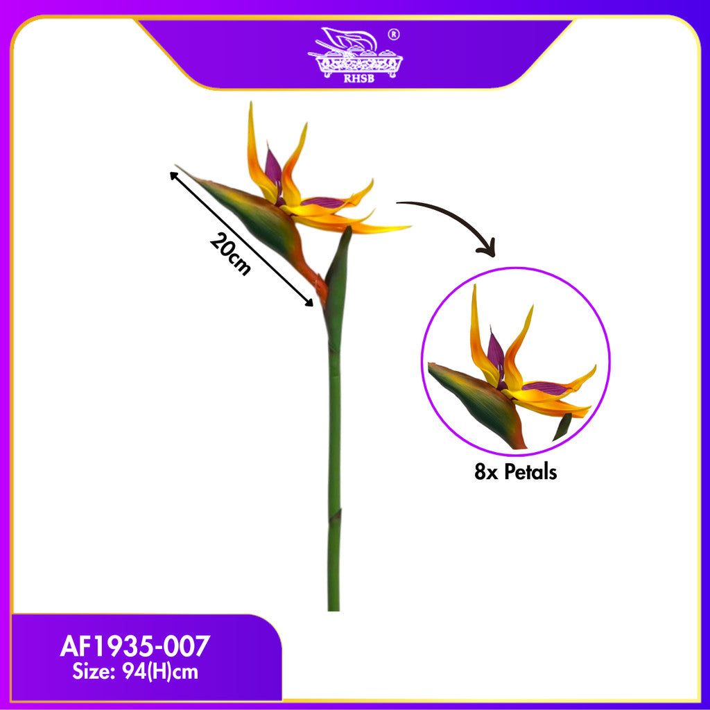 ARTIFICIAL BIRD OF PARADISE/ BUNGA HIASAN/ WEDDING DECORS/ HOME DECORS/ ANTHURIUM/ LARGE GREEN PLANT/ AF1933-AF1937