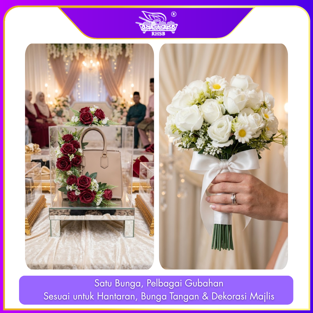 Artificial Rose Daisy 30cm | Bunga Rose Mawar AF10081