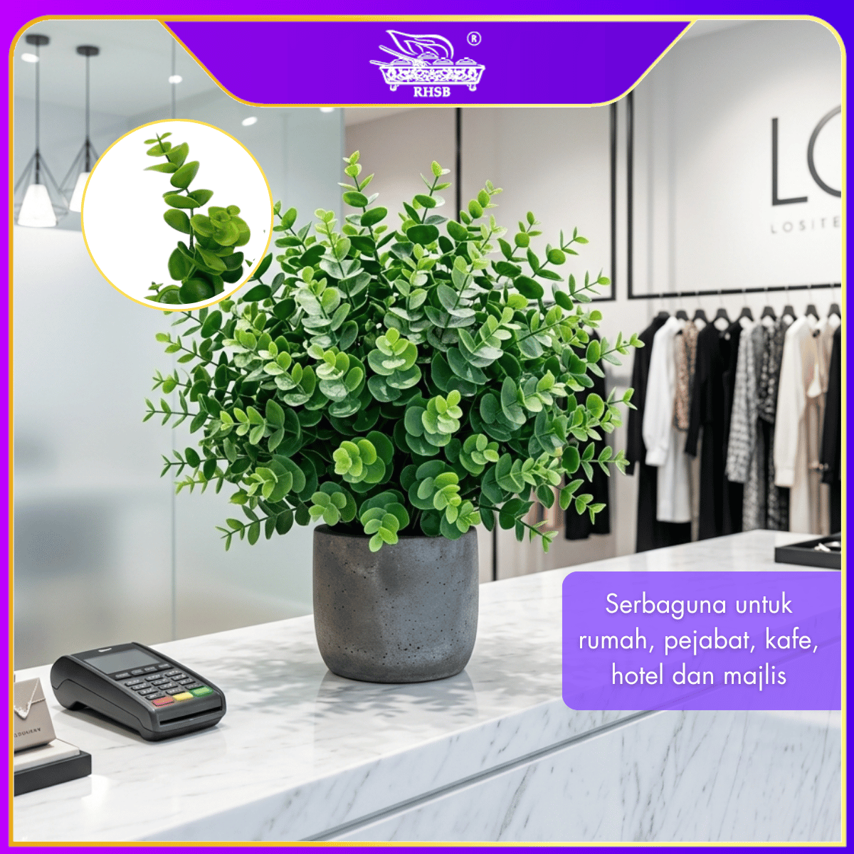 [1 PC] ARTIFICIAL TROPICAL LEAF / APPLE LEAF / EUCALYPTUS LEAF / DAUN TIRUAN / SIMULATION LEAF PARTY HOME DECOR  AF1994-AF1995