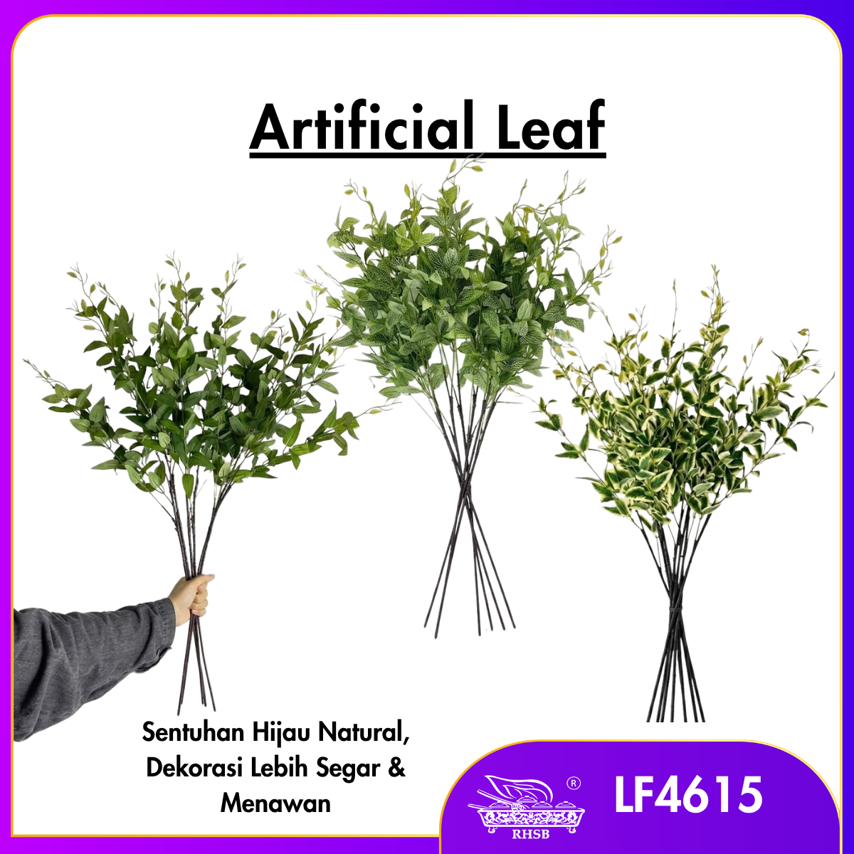 [1 PC] Artificial Leaf 88cm | Daun Hiasan  LF4615