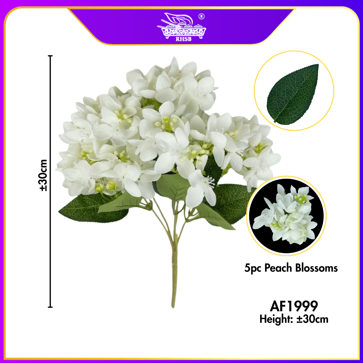 [1 PC] PEACH BLOSSOM FLOWER / KENYA ROSE / BUNGA HIASAN / ARTIFICIAL FLOWER / FLOWER / AF1999