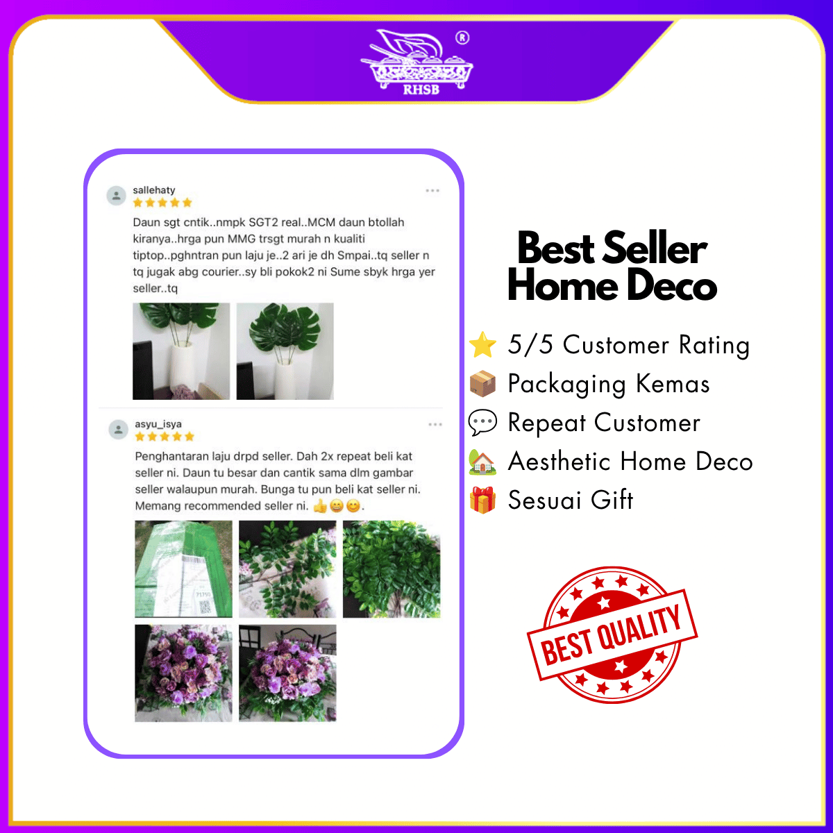 [1PC] Artificial Peony | Tea Rose | Bunga Mum | Artificial Flower | Bunga Hiasan | Wedding Decor | AF10055