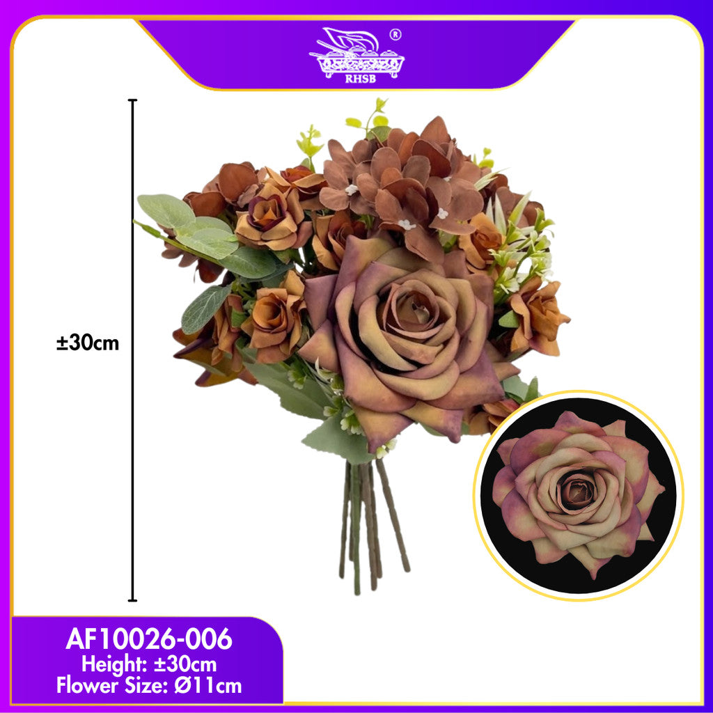 [1 PC] ARTIFICIAL ROSE / HAND BOUQUET / BUNGA ROSE / BUNGA HIASAN / ARTIFICIAL FLOWER / FLOWER ARRANGEMENT / AF10026
