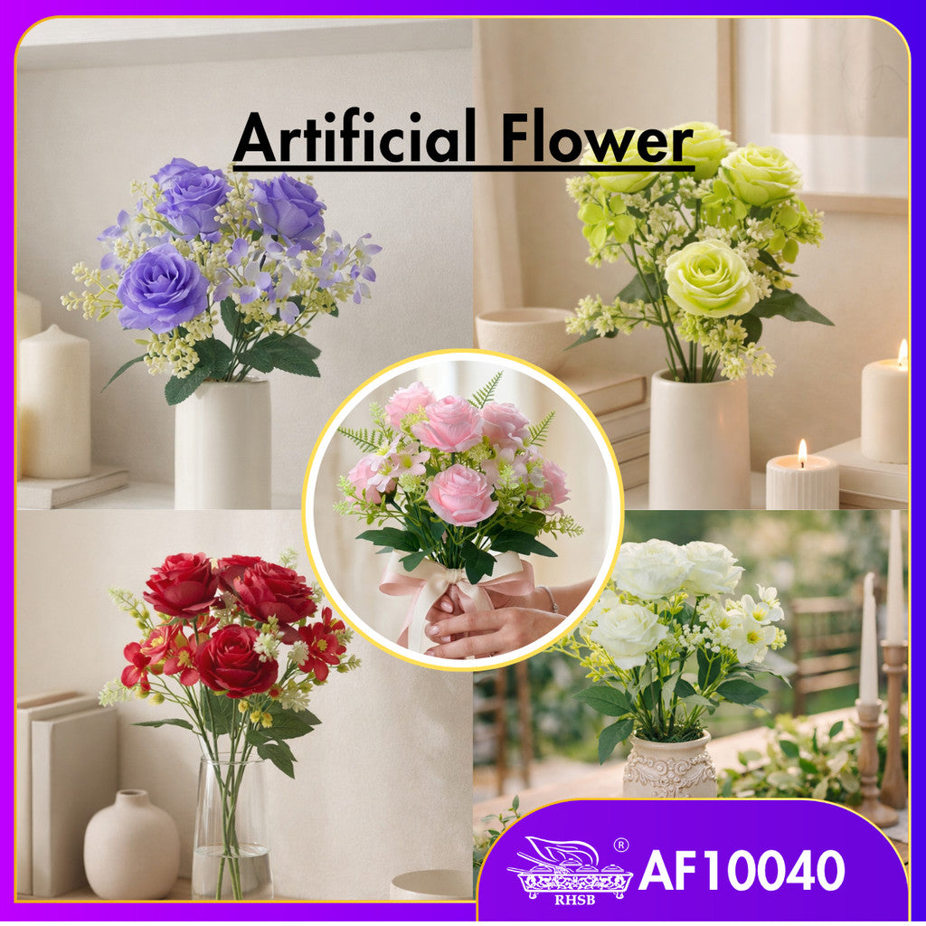 [1PC] ARTIFICIAL  ROSE / HAND BOUQUET / BUNGA ROSE / BUNGA HIASAN / ARTIFICIAL FLOWER / FLOWER AF10040
