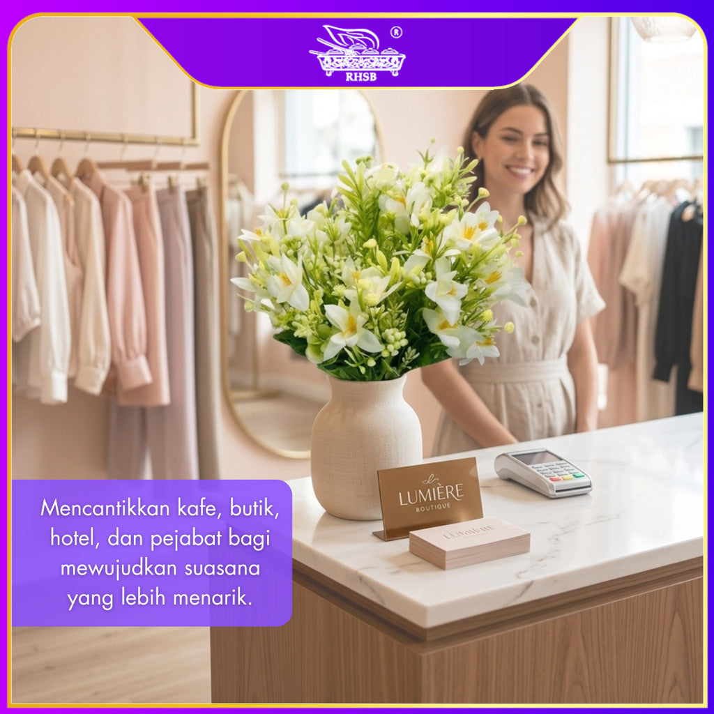 [1PC] ARTIFICIAL DAISY BUSH / DAISY GERBERA / BUNGA DAISY / BUNGA HIASAN / FLOWER BOUQUET / AF10053