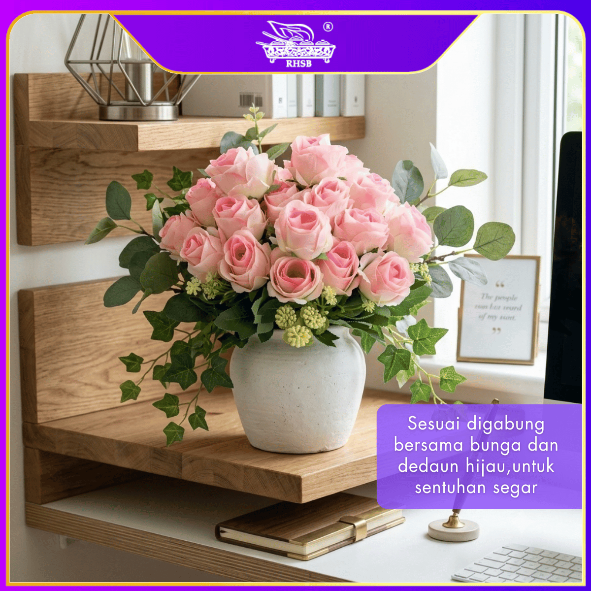 [1 PC] Artificial Bud Rose | Rose Flower | Vintage Rose | Bunga Rose | Bunga Ros Kuncup | Artificial Flower AF10025