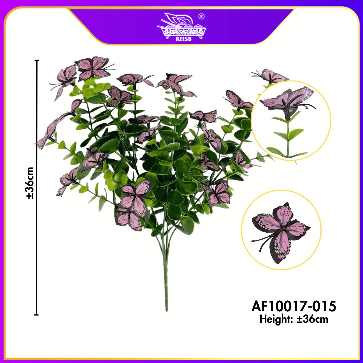 [1 PC] Artificial Monarch Eucalyptus Leaf 36CM | Daun Tiruan | Wedding Home Decor AF10017