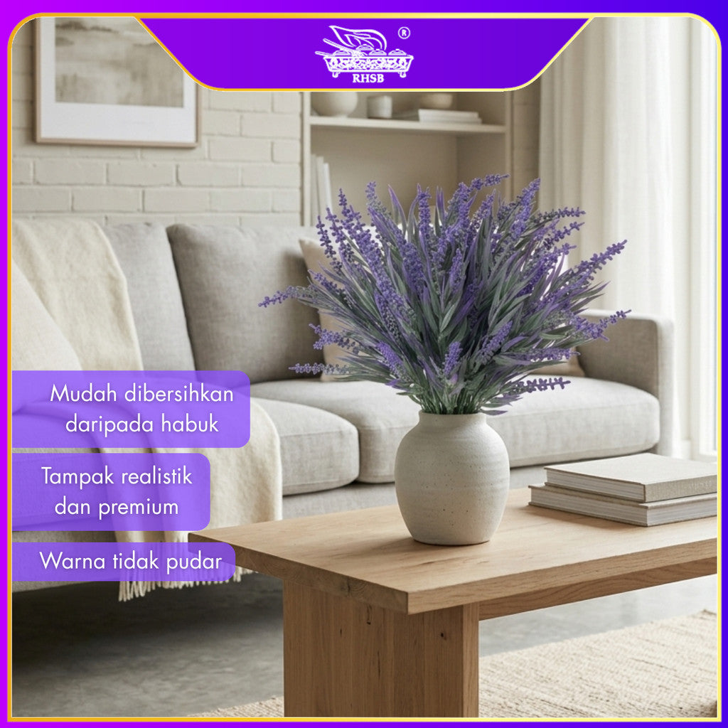 [1 PC] 5-7 BRANCHES ARTIFICIAL FLOWER LAVENDER / WEDDING FAKE FLOWER / BRIDAL BOUQUET / BUNGA HIASAN / HOME DECORATION AF1988-AF1992