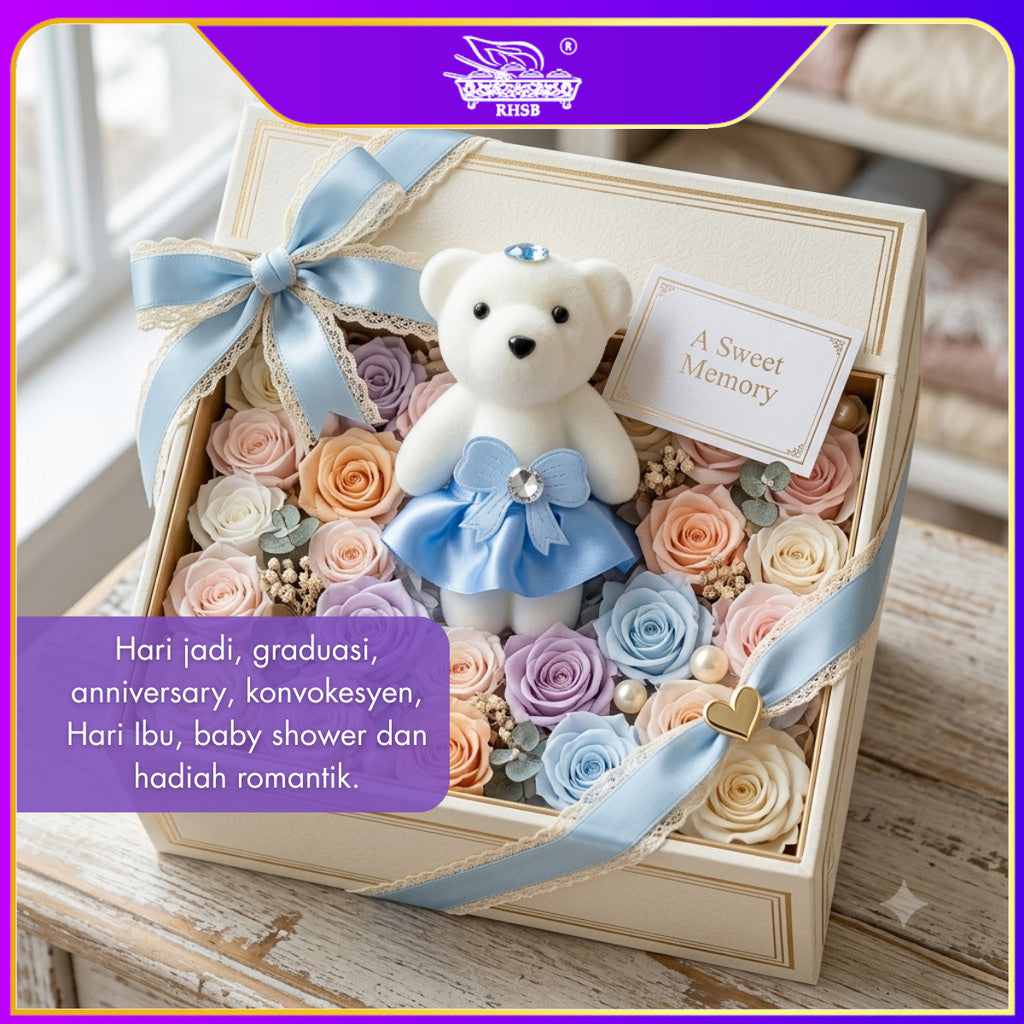 [1PC] Patung Teddy Bear Mini 11CM | Hiasan Bouquet Bunga | Boleh Dicucuk | Bouquet Graduation | Bouquet Hadiah TOY-B149