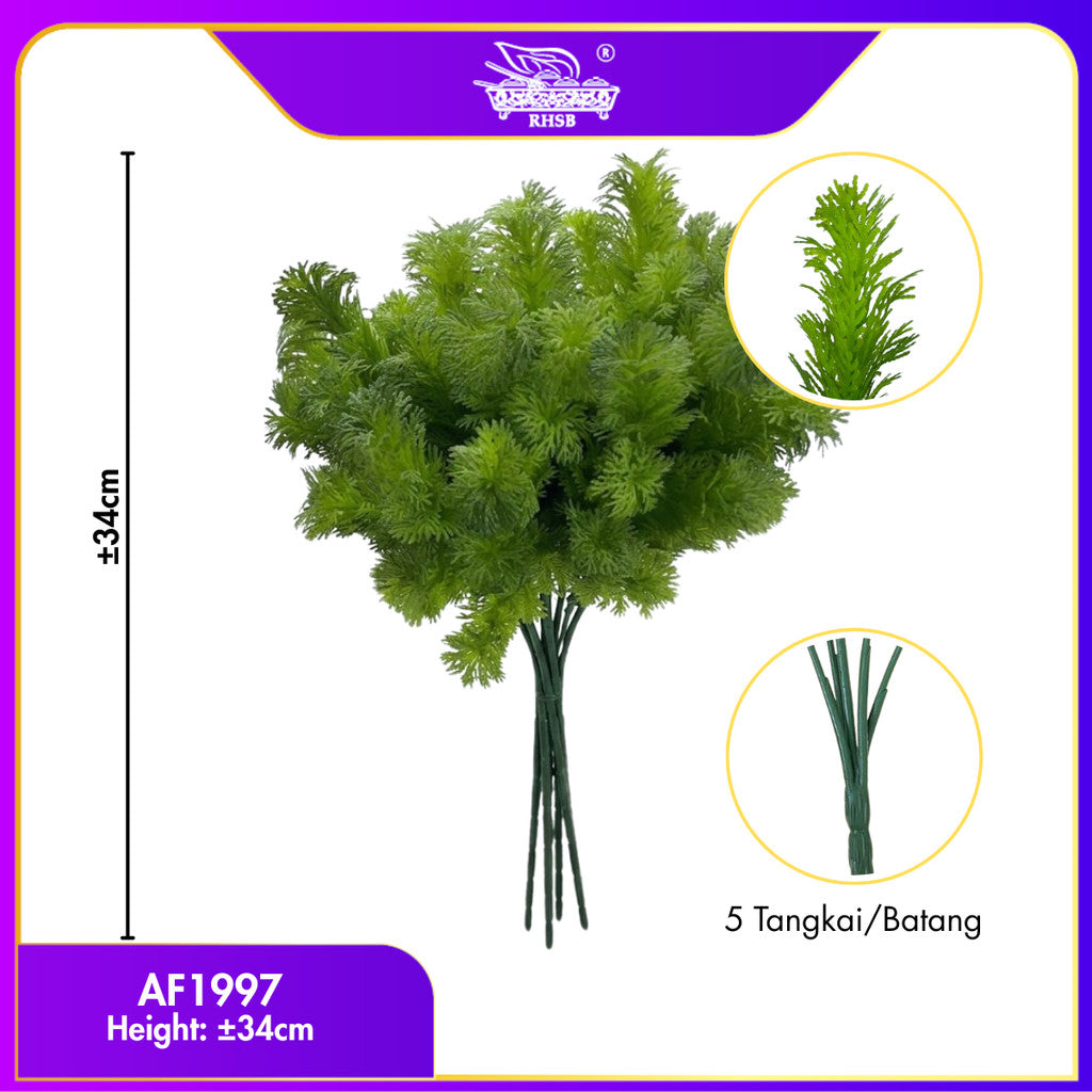 [1 PC] ARTIFICIAL FERN LEAVES /  FAKE LEAVES / HOME DECORATION /  LEAVES BOUQUET / AF1996-AF1998