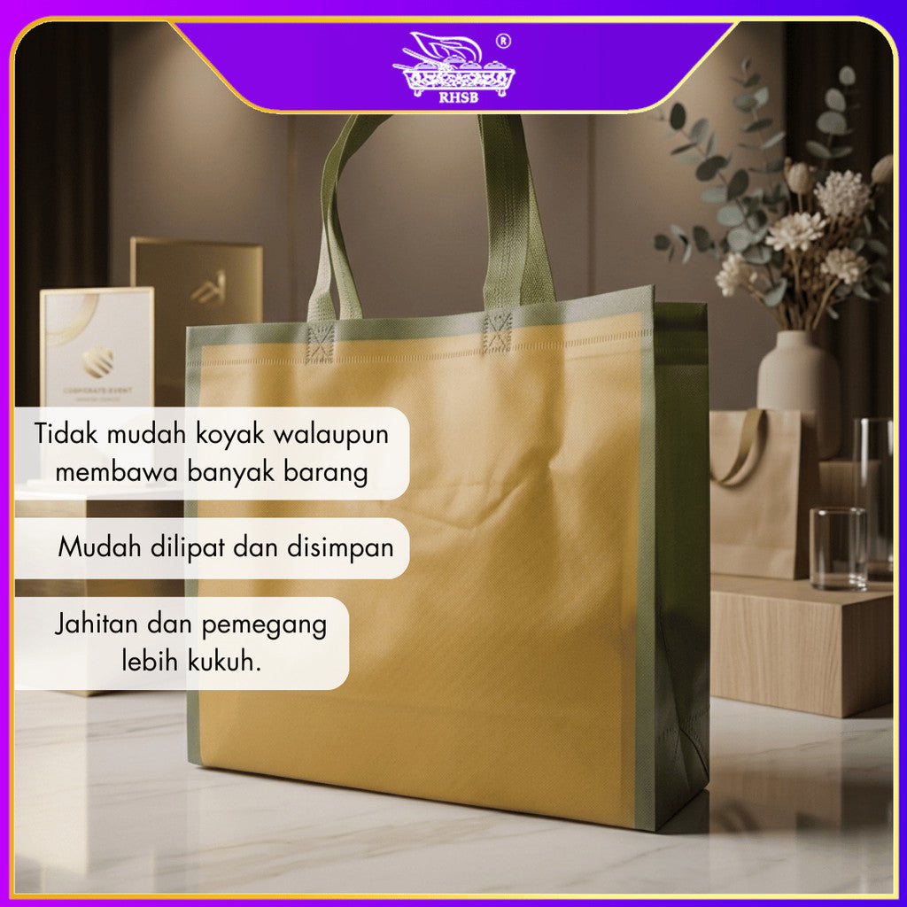 [1 PC] NON WOVEN BAG / DOORGIFT / PAPER BAG / DOORGIFT BAG / GOOGDIES BAG /WEDDING GIFT BAG PB3214-PB3221