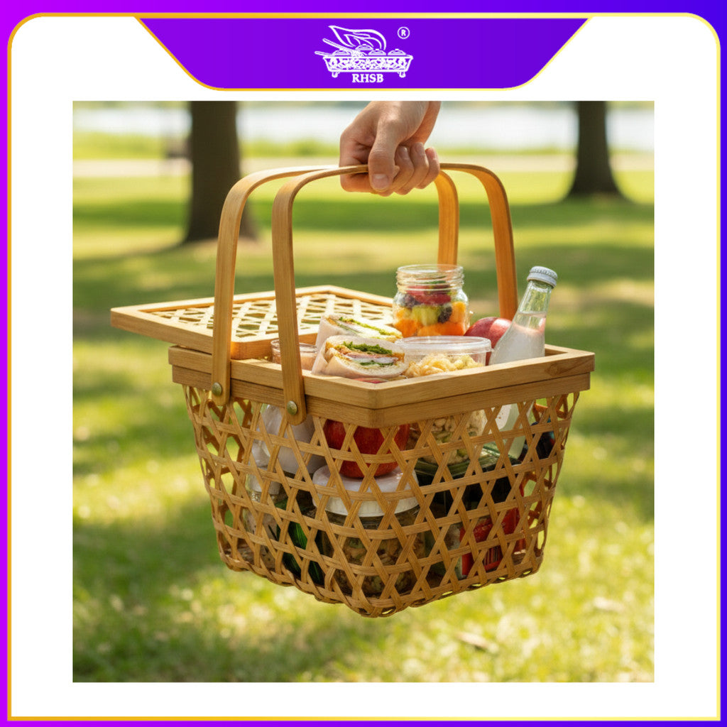 [1PC] Bakul Rotan Anyaman | Bakul Picnic & Hamper | Bakul Hantaran Kahwin BL6595