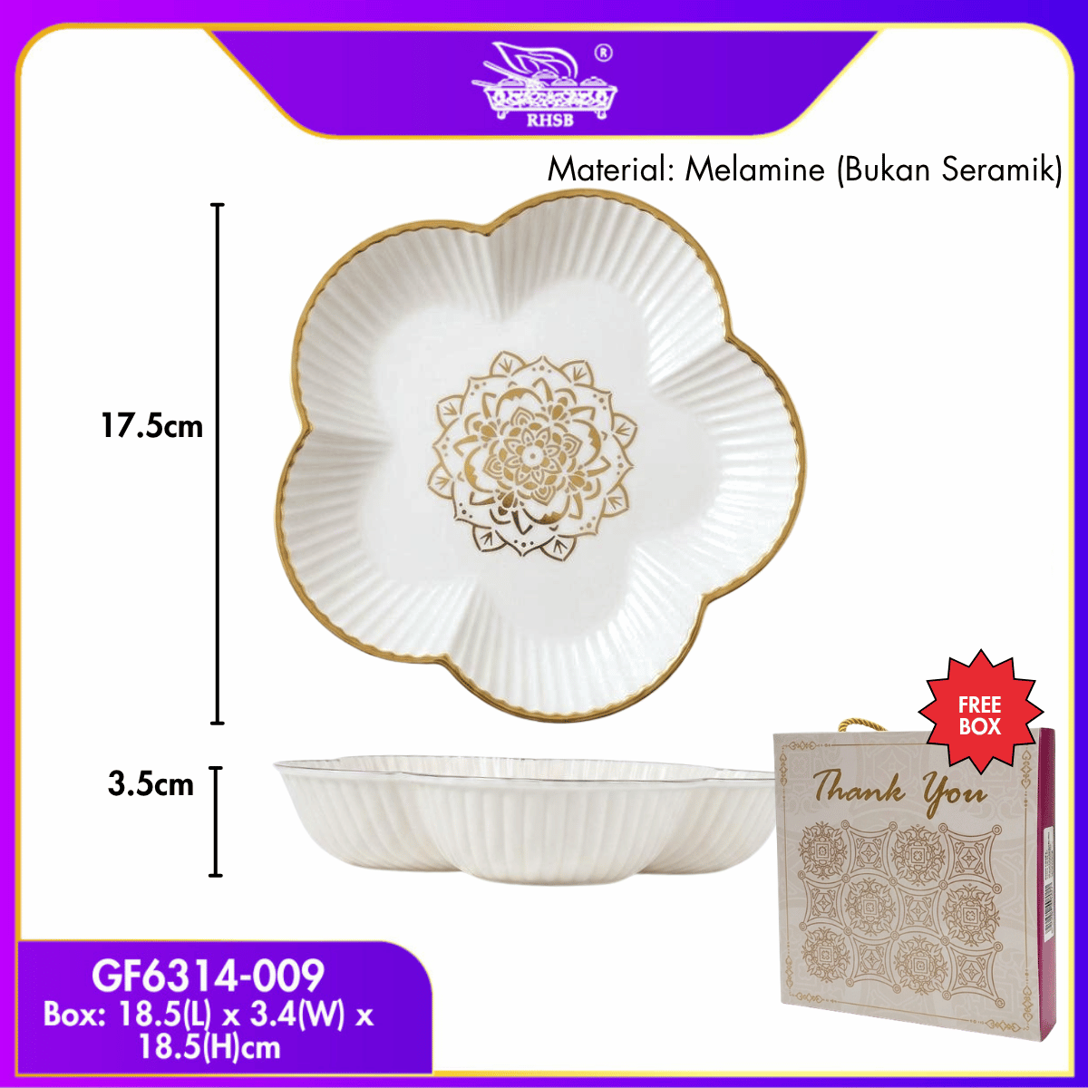 [10 SET] 7 INCH DOORGIFT MANGKUK BUNGA/ DOORGIFT VIP/FLOWER SHAPE PLATE/CENDERAHATI KAHWIN TUNANG/PINGGAN MANGKUK/SOUVENIR HADIAH GF6314-GF6376