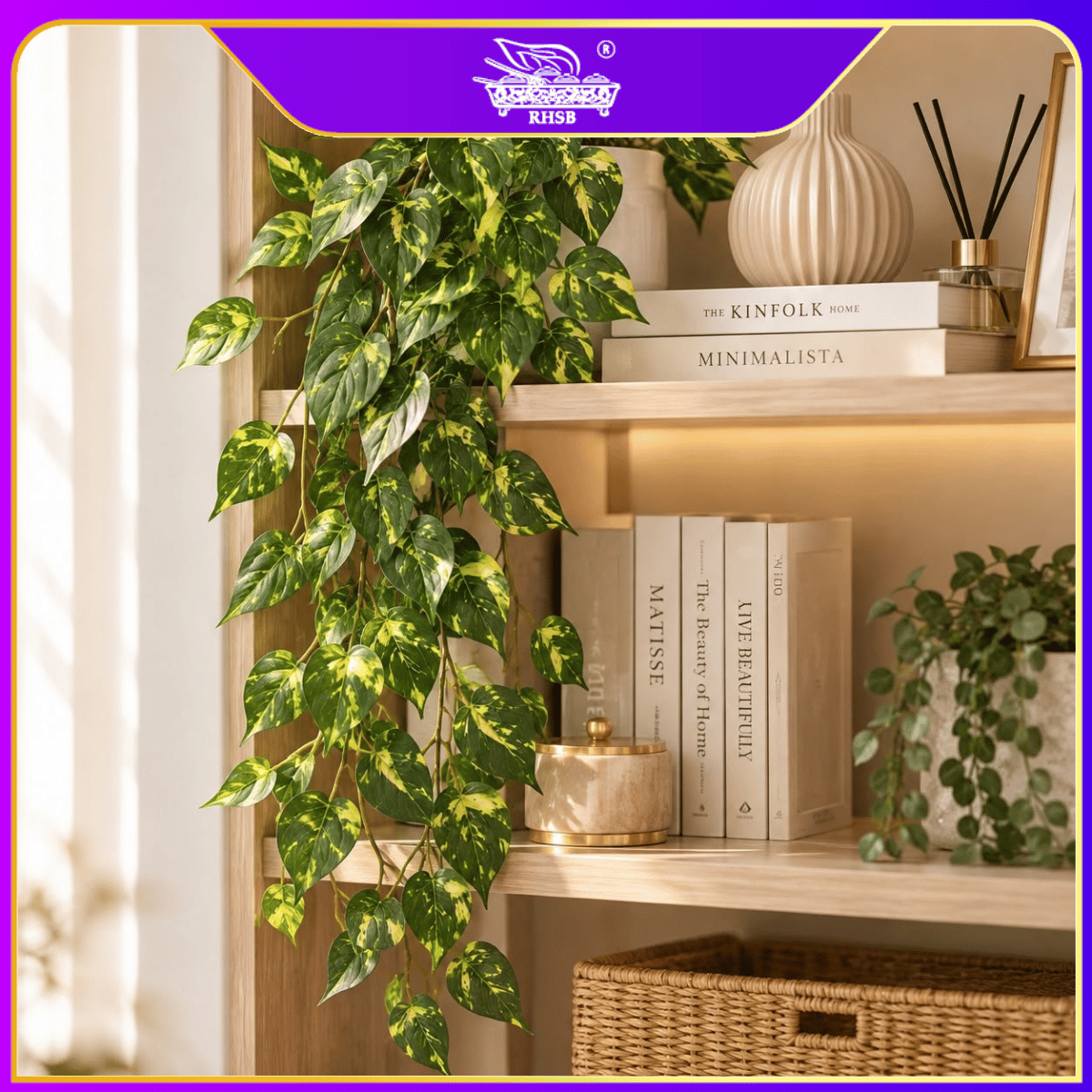 [1 PC] Artificial Wall Hanging Plant / Pokok Hiasan Dinding / Daun Hiasan Tiruan untuk Rumah & Balcony Decor