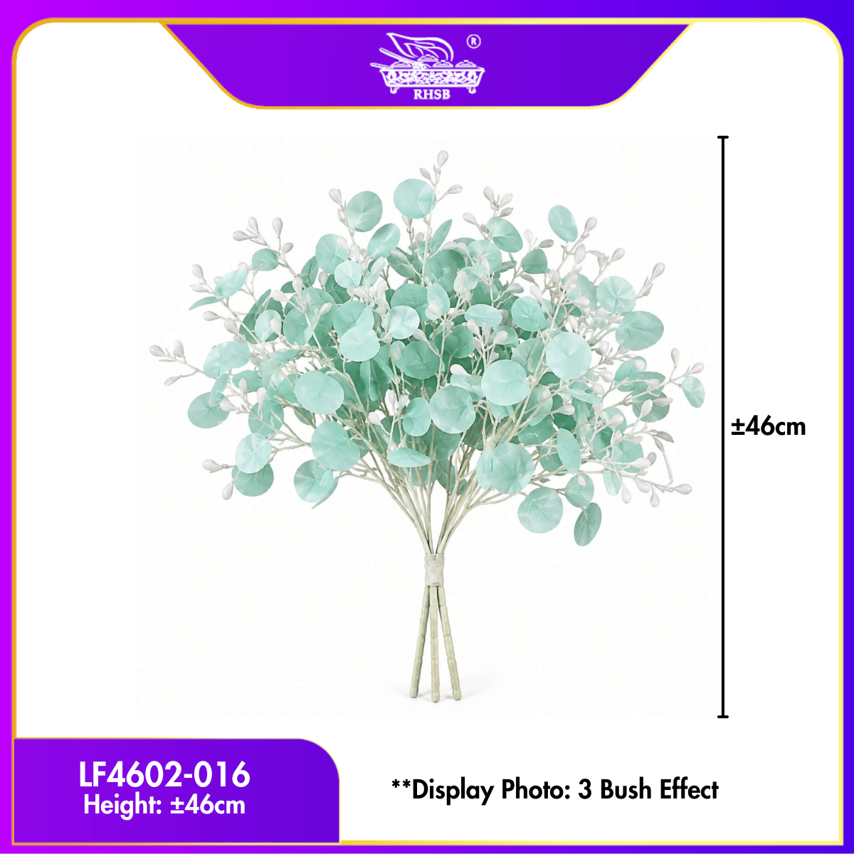 [1PC] Artificial Eucalyptus Branch Money Leaf | Faux Flower | Wedding Party Decor LF4602