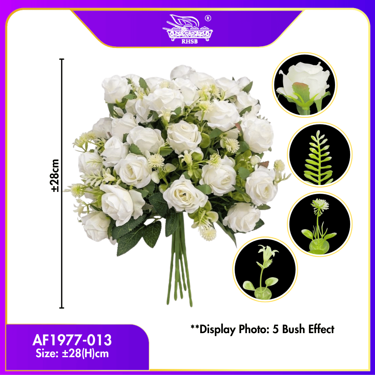 [1PC] Artificial Mini Roses | Mini Rose Bunga Mawar | Bunga Tiruan Kecil | Gubahan Hantaran Pelamin | Wedding | Doorgift | Home Decoration AF1977