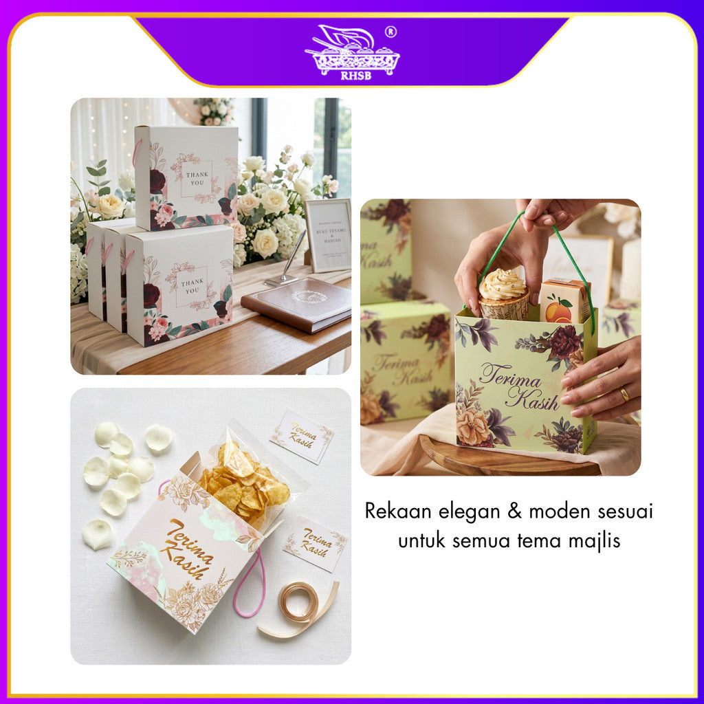 [10 PCS] BAHULU BOX / DOORGIFT BOX / GOODIES BOX / WEDDING SOUVENIR BOX / KOTAK KAHWIN / DOORGIFT KAHWIN / KOTAK BAHULU