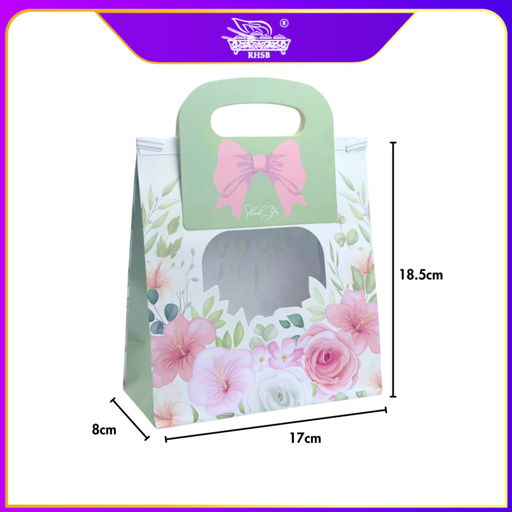 [10 PCS] PVC TRANSPARENT PAPER BAG / WINDOW PAPER BAG /GIFT PAPER BAG /FLOWER BOUQUET PAPER BAG /BEG KERTAS JERNIH / PB3195