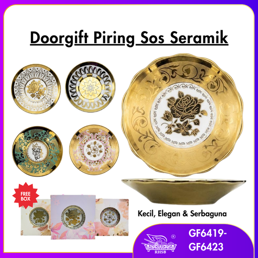 [10 SET] DOORGIFT PIRING SOS SERAMIK GF6419-GF6423 [1/16/32]