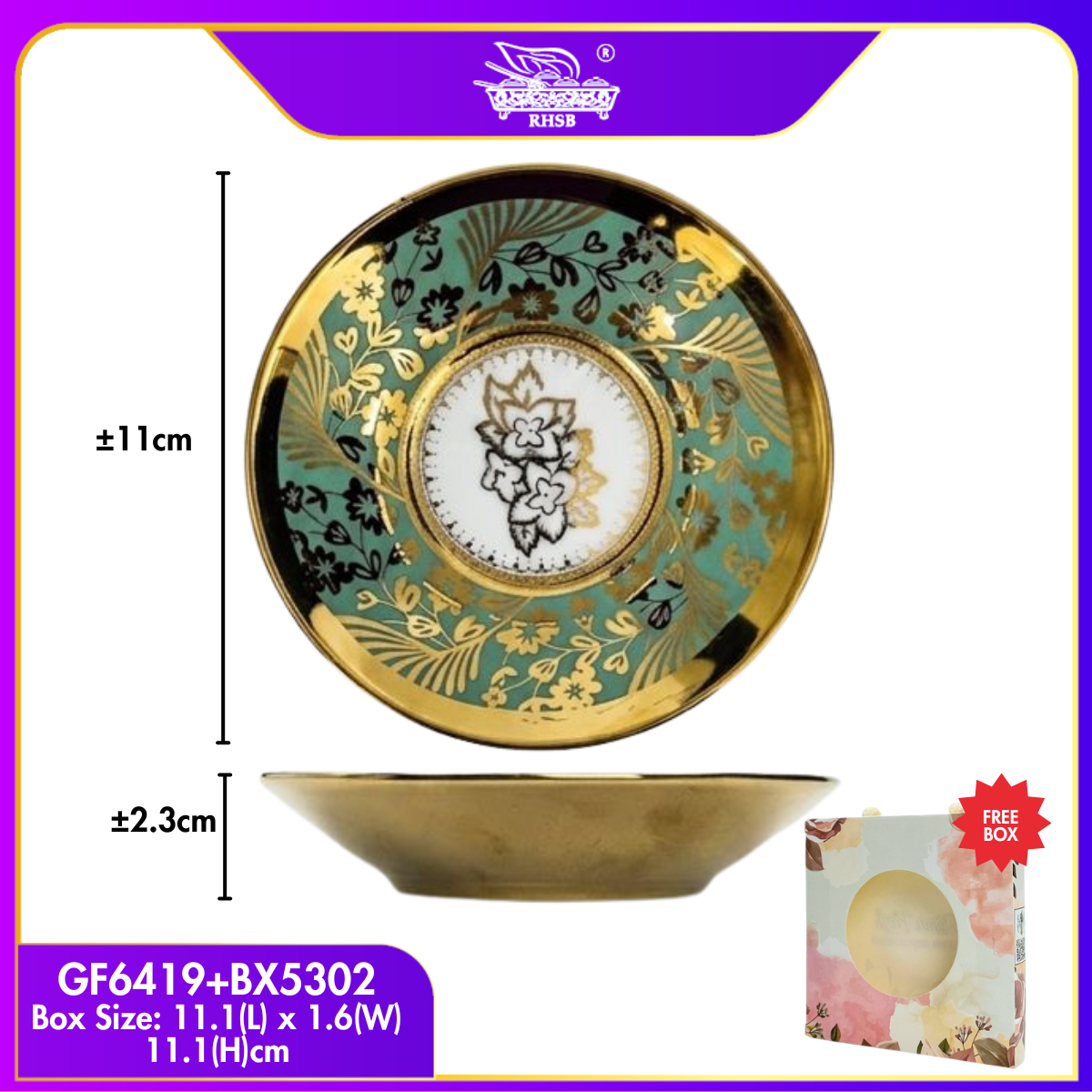 [10 SET] DOORGIFT PIRING SOS SERAMIK GF6419-GF6423 [1/16/32]