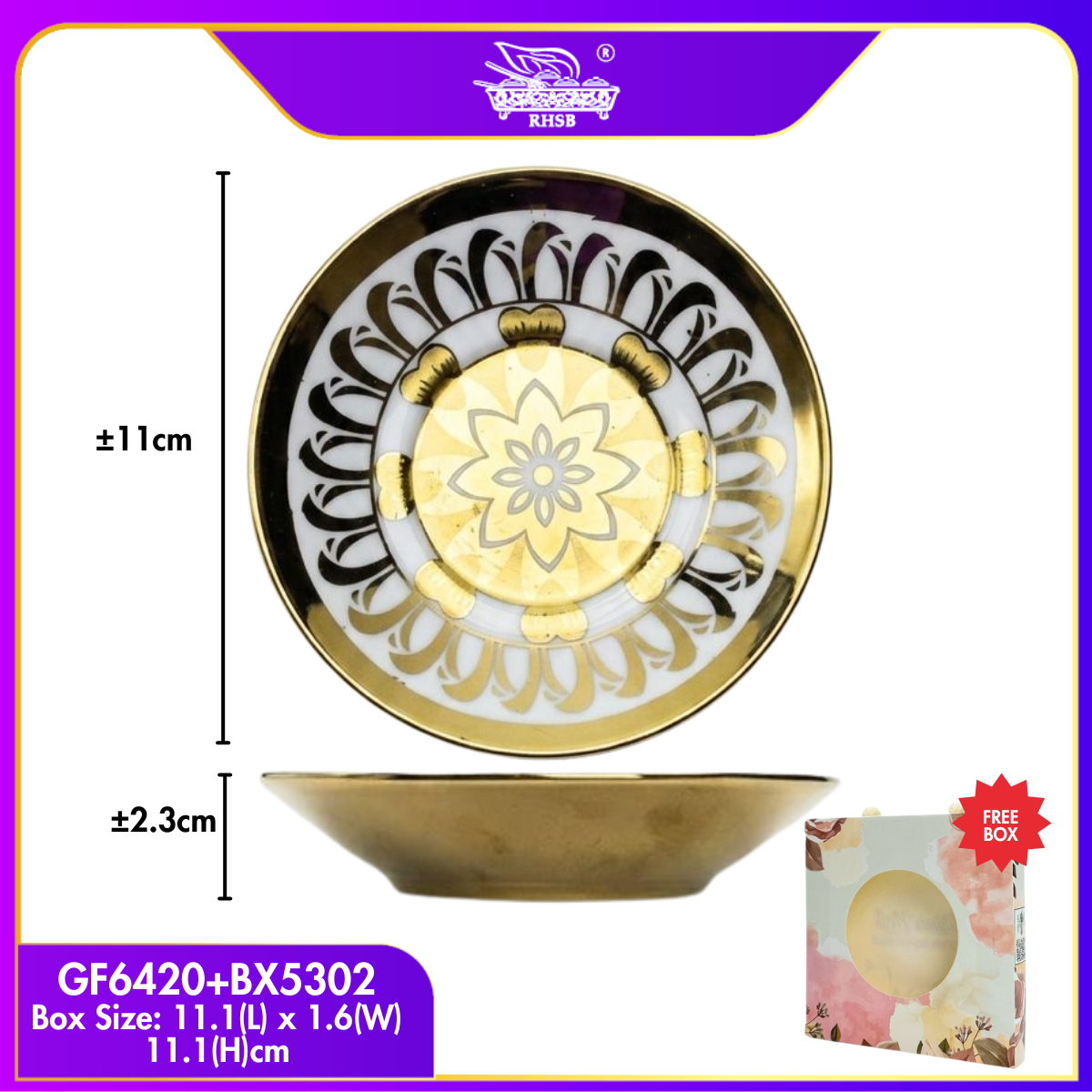 [10 SET] DOORGIFT PIRING SOS SERAMIK GF6419-GF6423 [1/16/32]