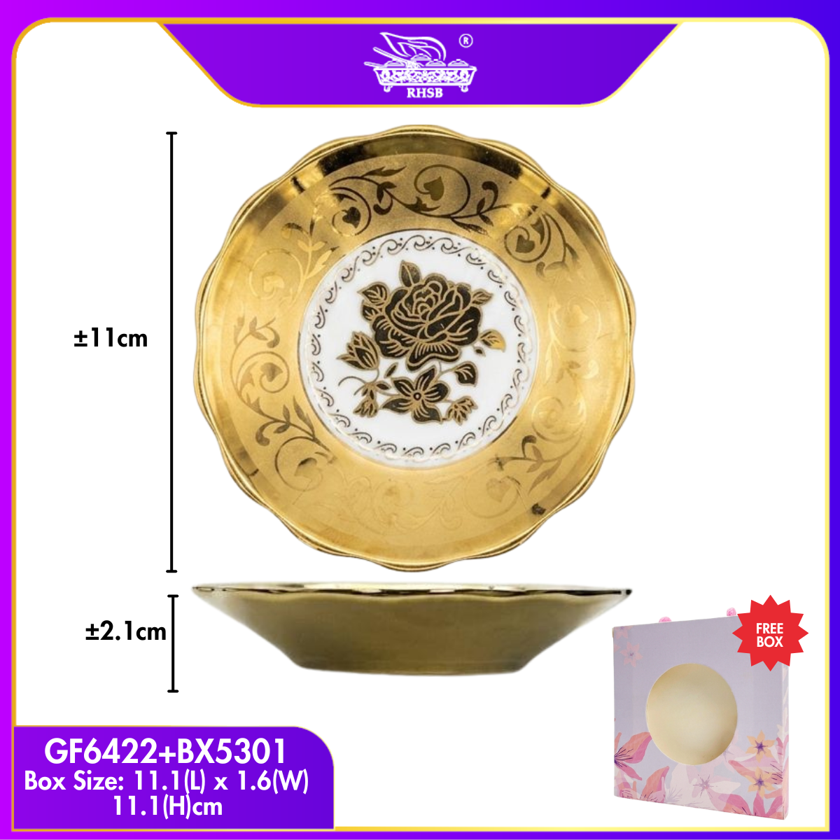 [10 SET] DOORGIFT PIRING SOS SERAMIK GF6419-GF6423 [1/16/32]