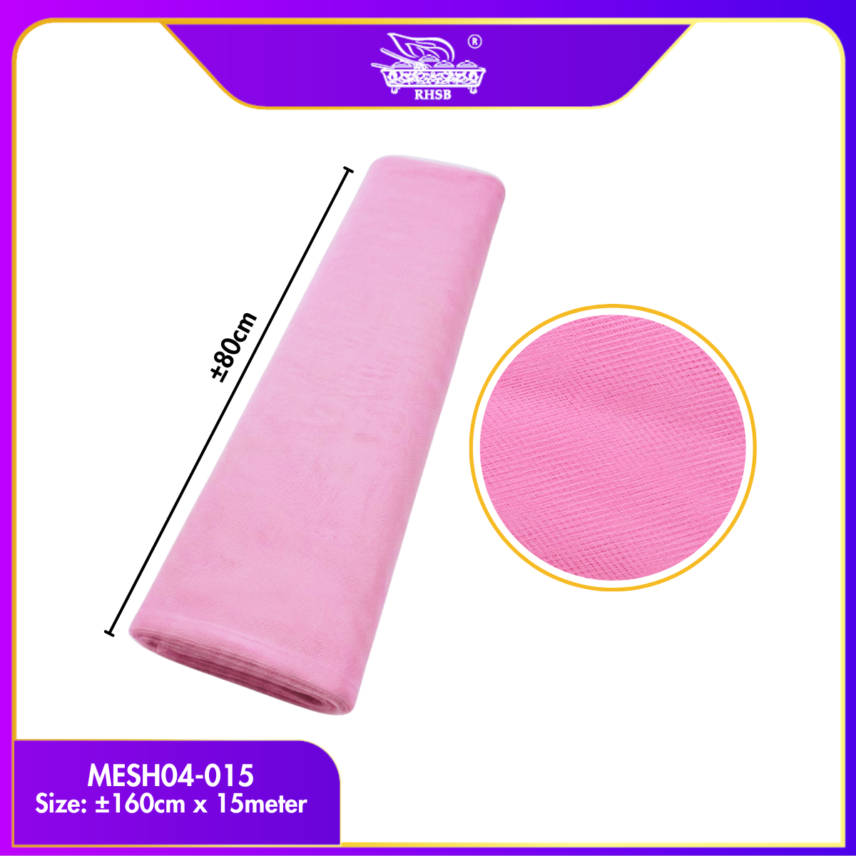 [P15M] Mesh Net Bridal Fabric | Soft Net Rough Tulle Fabric | Organza Hamper Wrapper | Tutu Kain Net Halus Kain Lembut Kain Net Kasar MESH04