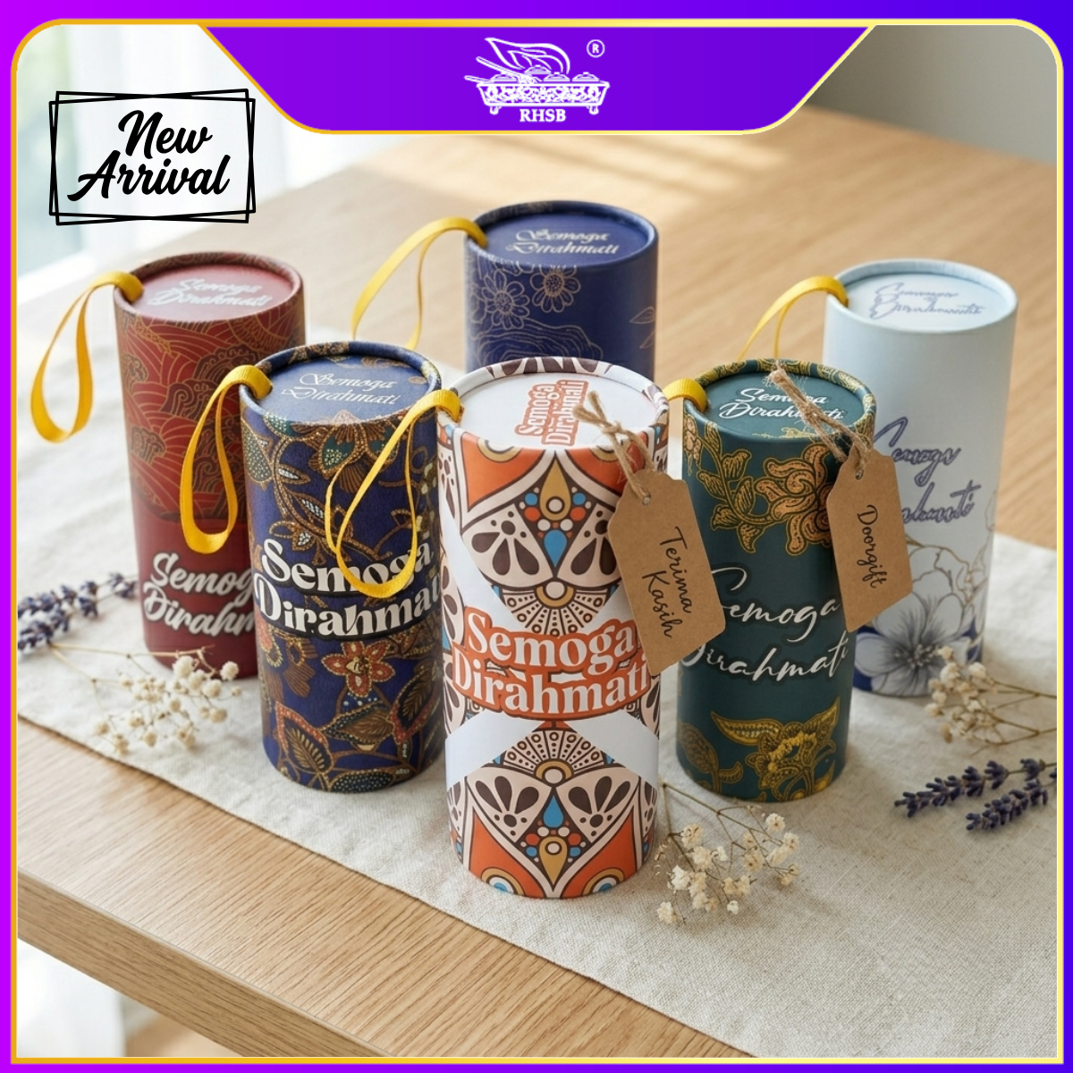[10 PCS] Tisu Doorgift Kahwin Corak Batik Premium | Ribbon Handle Car Tissue | Hadiah Tetamu Wedding / GF6435-GF6440