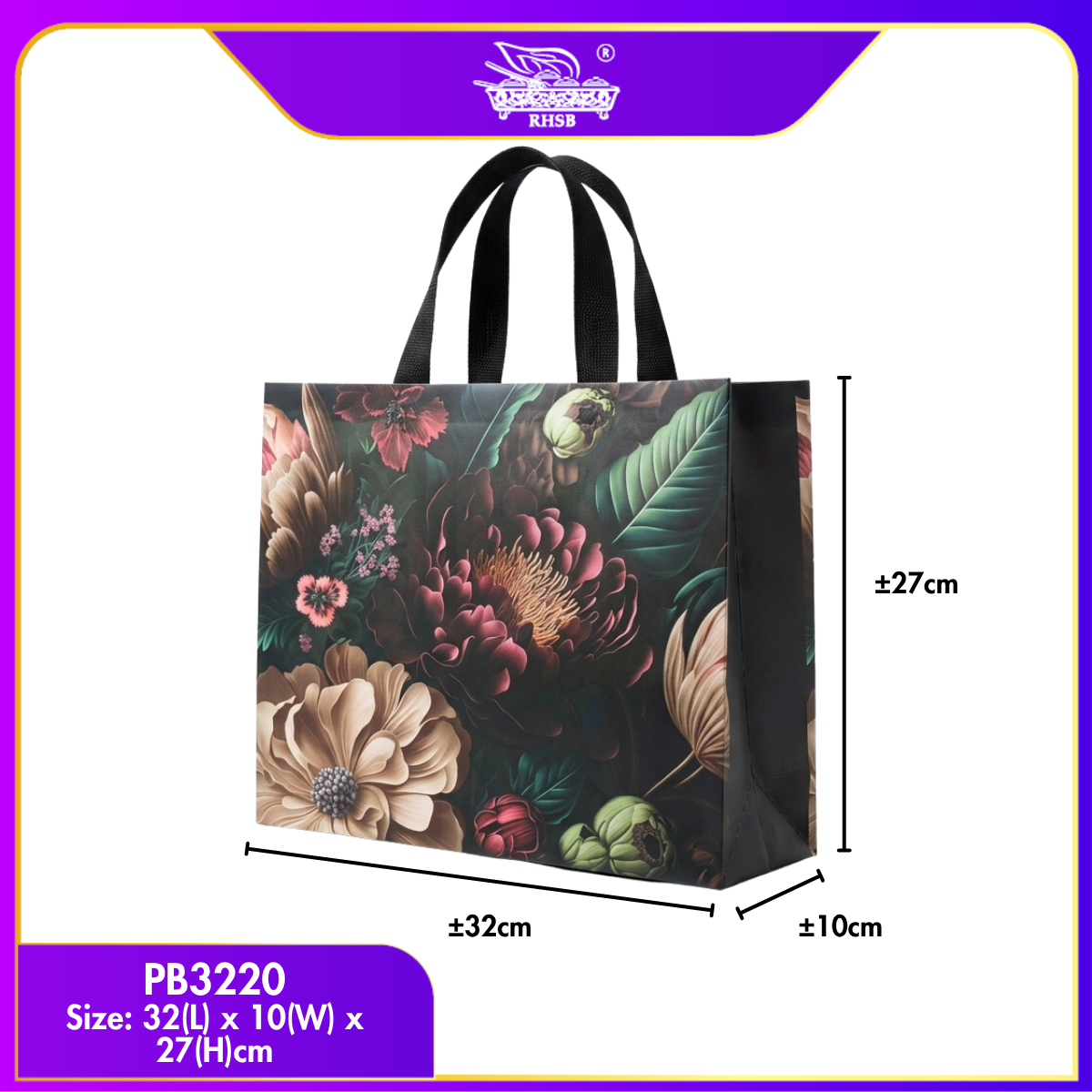 [1 PC] NON WOVEN BAG / DOORGIFT / PAPER BAG / DOORGIFT BAG / GOOGDIES BAG /WEDDING GIFT BAG PB3214-PB3221