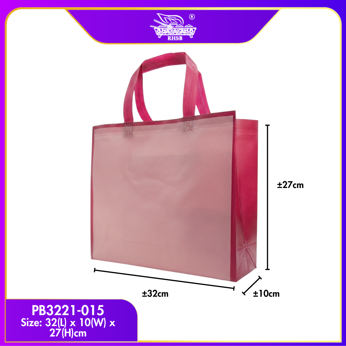 [1 PC] NON WOVEN BAG / DOORGIFT / PAPER BAG / DOORGIFT BAG / GOOGDIES BAG /WEDDING GIFT BAG PB3214-PB3221