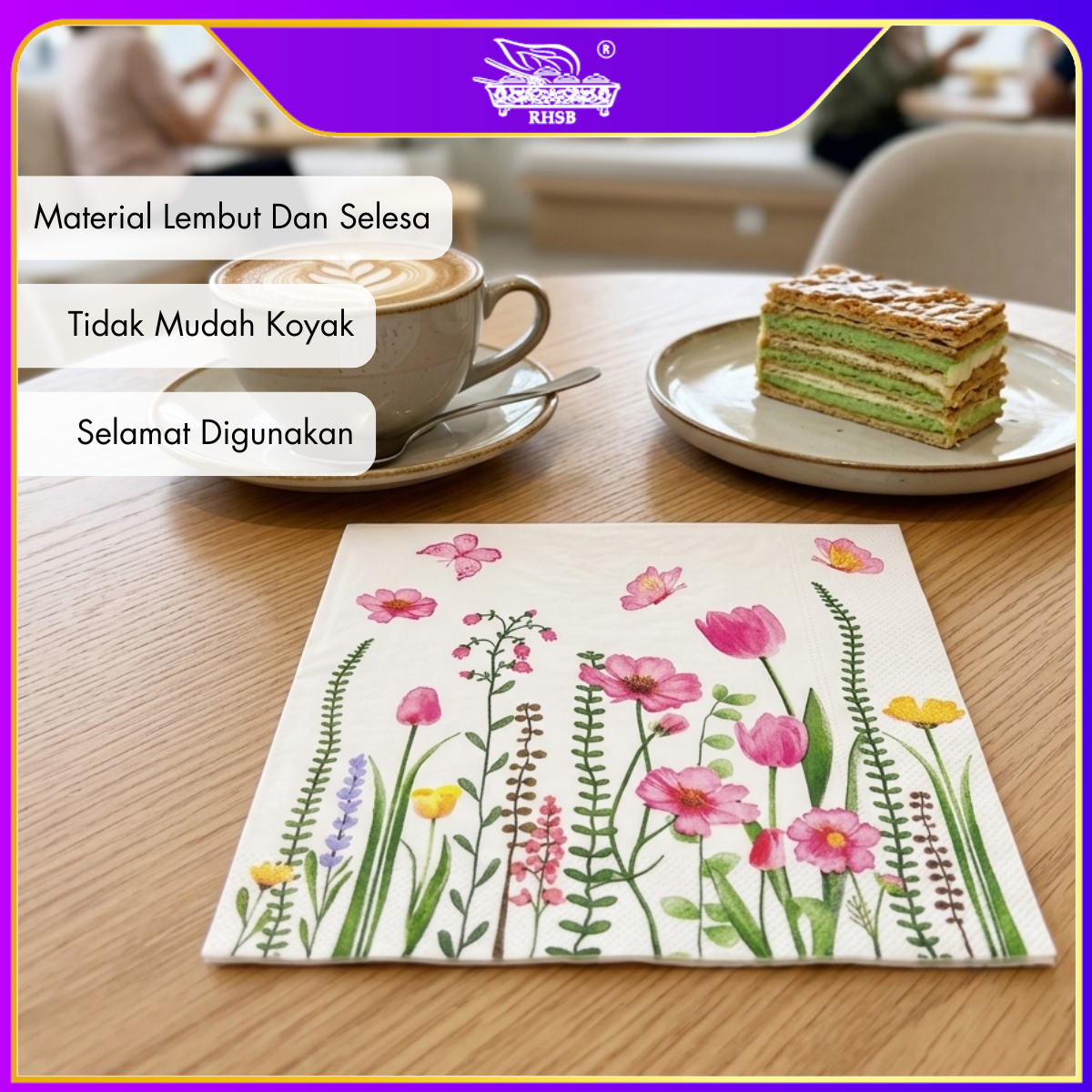 [P20P] Doorgift Majlis & Kenduri | Tisu Decoupage Premium 20pcs/Pek | Napkin Floral | DIY Hiasan Kraf GF6409-GF6418