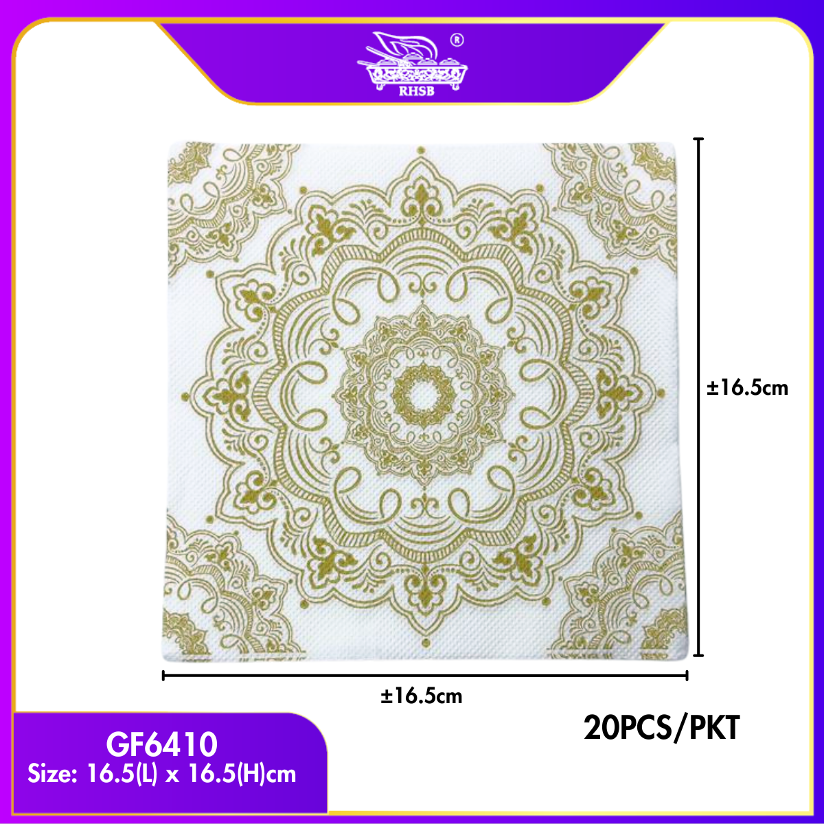 [P20P] Doorgift Majlis & Kenduri | Tisu Decoupage Premium 20pcs/Pek | Napkin Floral | DIY Hiasan Kraf GF6409-GF6418