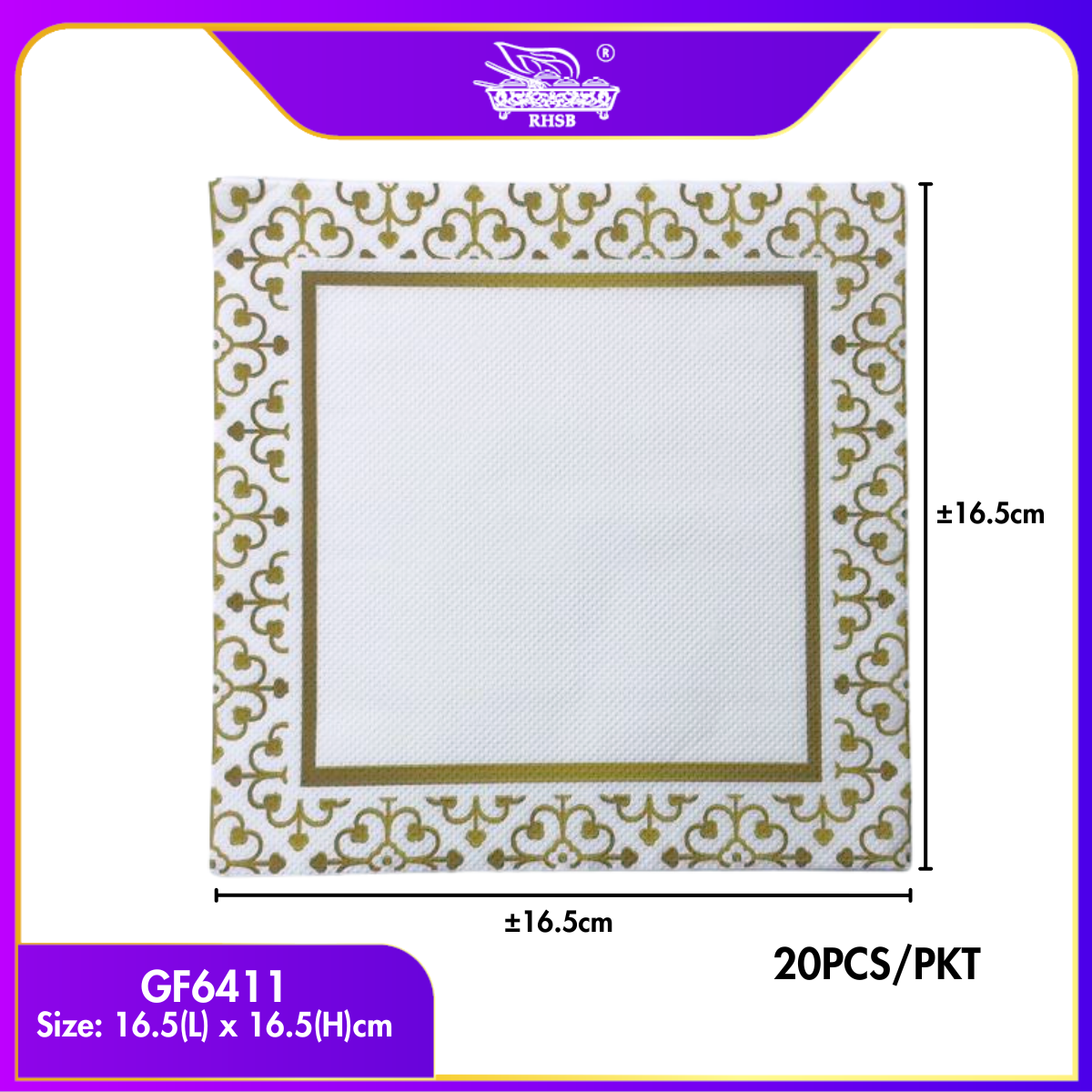 [P20P] Doorgift Majlis & Kenduri | Tisu Decoupage Premium 20pcs/Pek | Napkin Floral | DIY Hiasan Kraf GF6409-GF6418