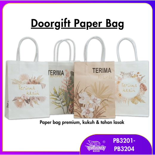 [P10P]  XXXL PAPER BAG / BAG MURAH / BAG JAMUAN / GOODIES BAG / DOORGIFT BAG / BEG KAHWIN / PB3201-PB3204