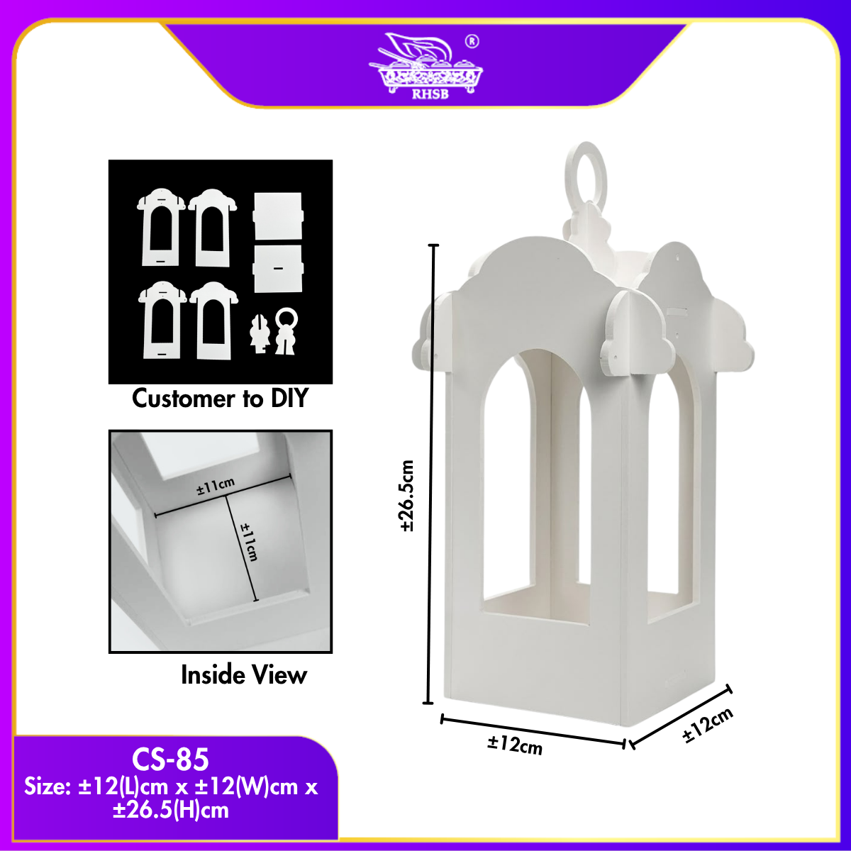[1 PC] CANDLE STAND LANTERN | HOME OFFICE WEDDING DECORATION CS-85