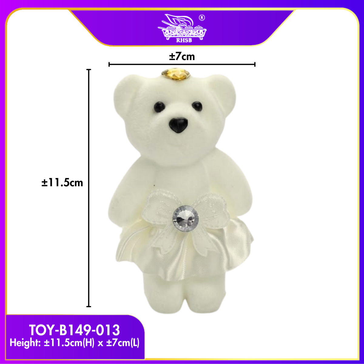 [1PC] Patung Teddy Bear Mini 11CM | Hiasan Bouquet Bunga | Boleh Dicucuk | Bouquet Graduation | Bouquet Hadiah TOY-B149