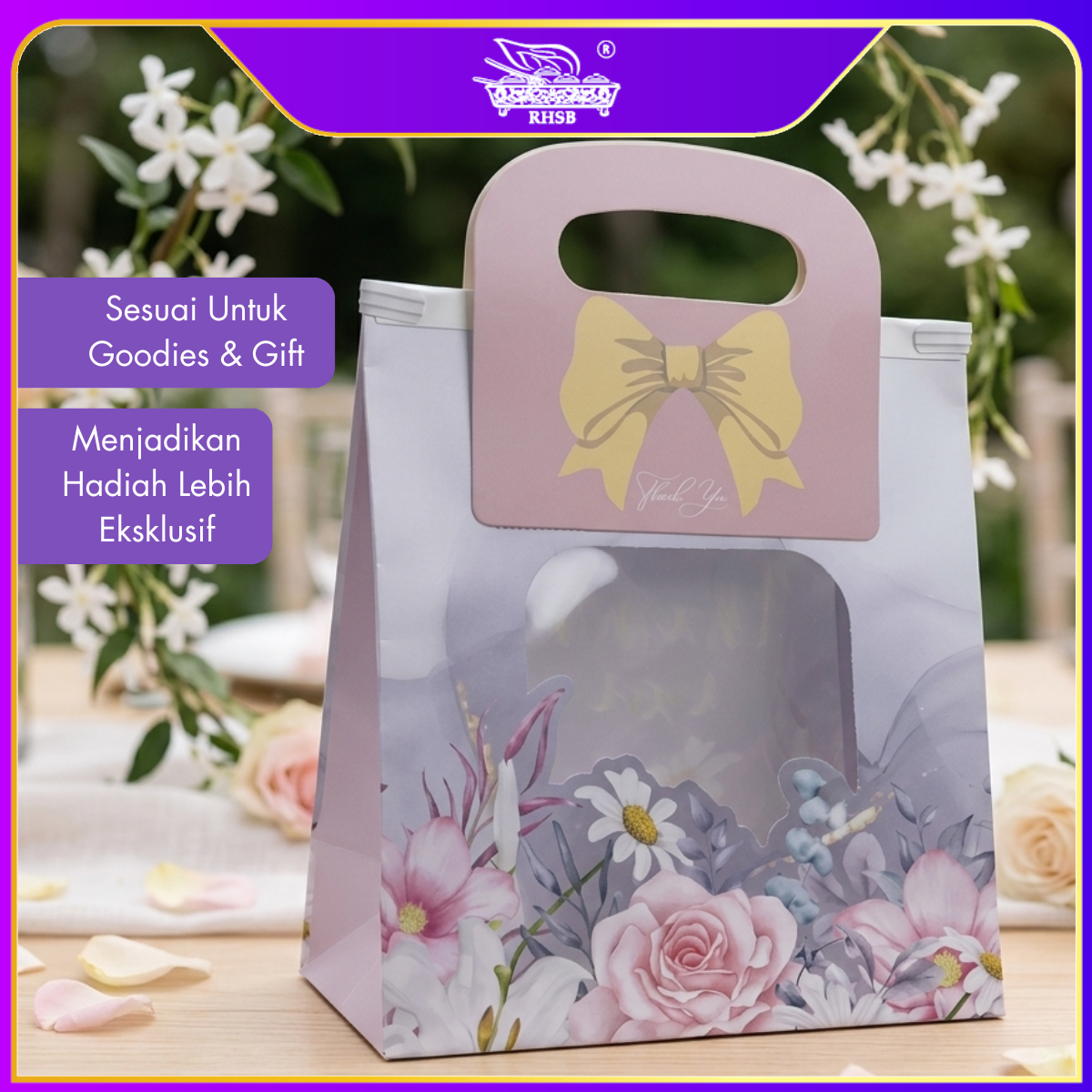 [10 PCS] PVC TRANSPARENT PAPER BAG / WINDOW PAPER BAG /GIFT PAPER BAG /FLOWER BOUQUET PAPER BAG /BEG KERTAS JERNIH / PB3195