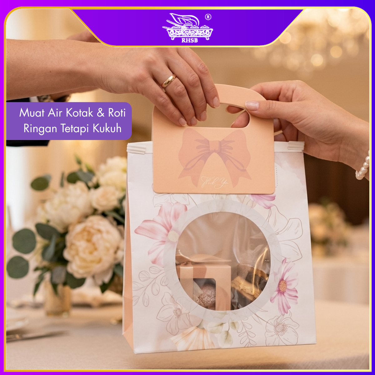 [10 PCS] PVC TRANSPARENT PAPER BAG / WINDOW PAPER BAG /GIFT PAPER BAG /FLOWER BOUQUET PAPER BAG /BEG KERTAS JERNIH / PB3195