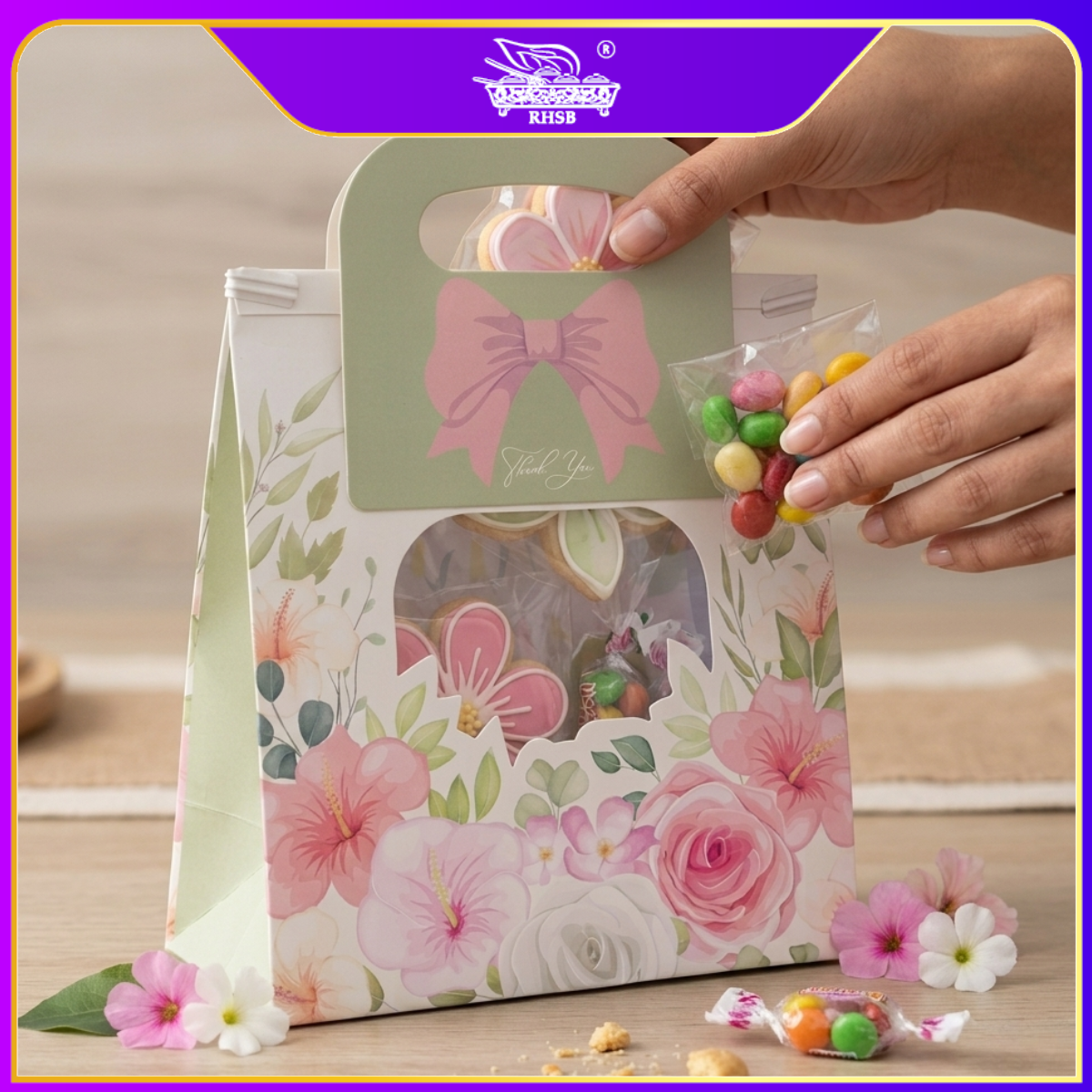 [10 PCS] PVC TRANSPARENT PAPER BAG / WINDOW PAPER BAG /GIFT PAPER BAG /FLOWER BOUQUET PAPER BAG /BEG KERTAS JERNIH / PB3195
