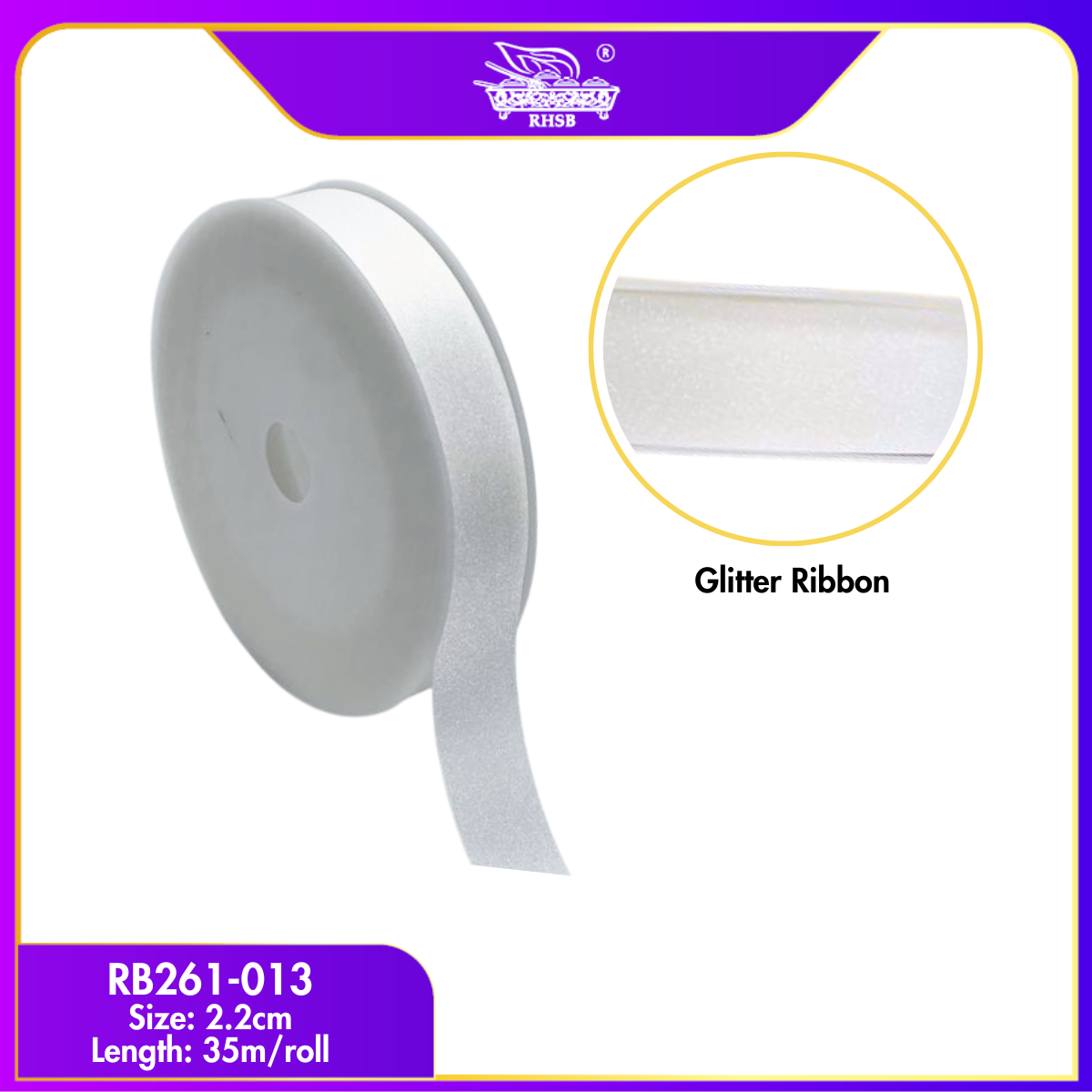 [1RL] 2.2CM Wide Ribbon 35M | Reben Kilat Tiruan / DIY, Gift, Party & Sewing - RB261