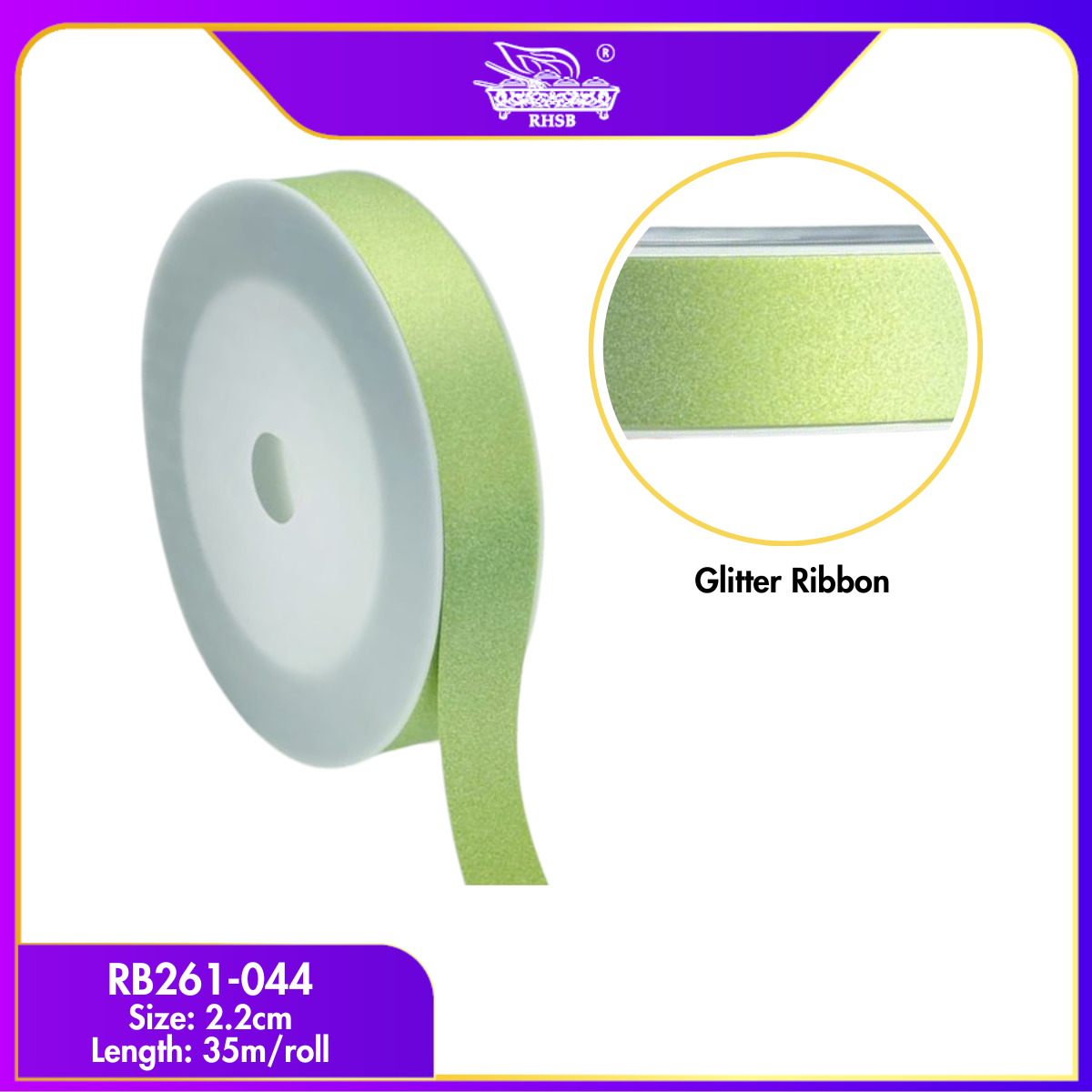 [1RL] 2.2CM Wide Ribbon 35M | Reben Kilat Tiruan / DIY, Gift, Party & Sewing - RB261