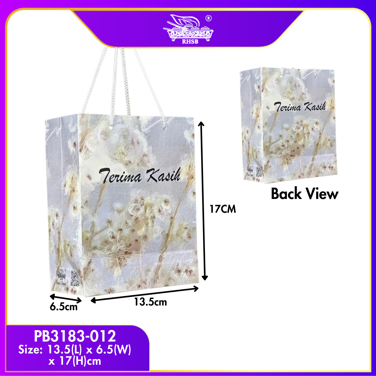 [10 PCS] PAPER BAG / BAG MURAH / BAG JAMUAN / GOODIES BAG / WEDDING GIFT / DOORGIFT / PB3183