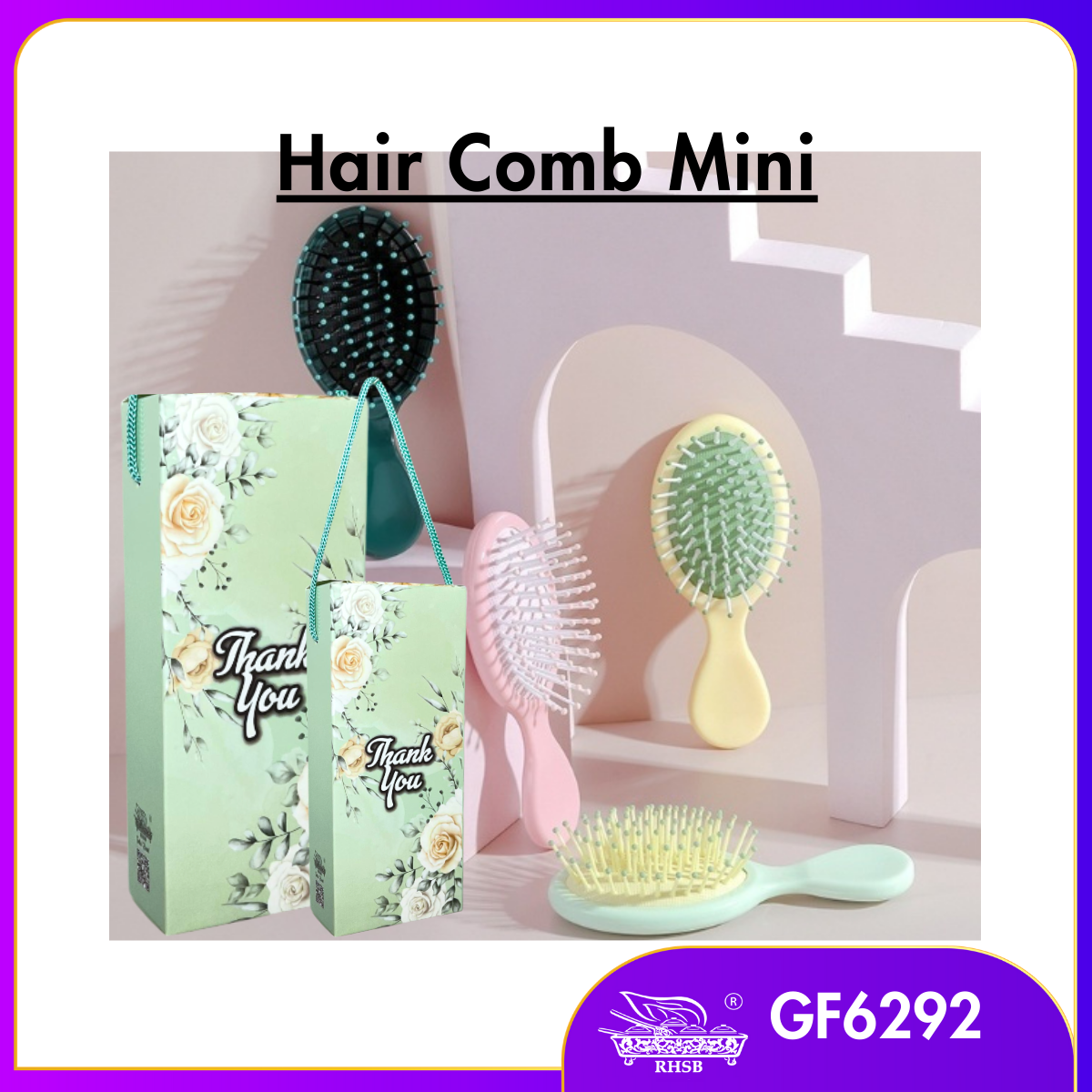 [10 SET] DOORGIFT SIKAT RAMBUT/ MINI HAIR COMB/ ADULT CHILDREN KIDS HAIRBRUSH/ AIR CUSHION COMB/ DOORGIFT KAHWIN MURAH/GF6292