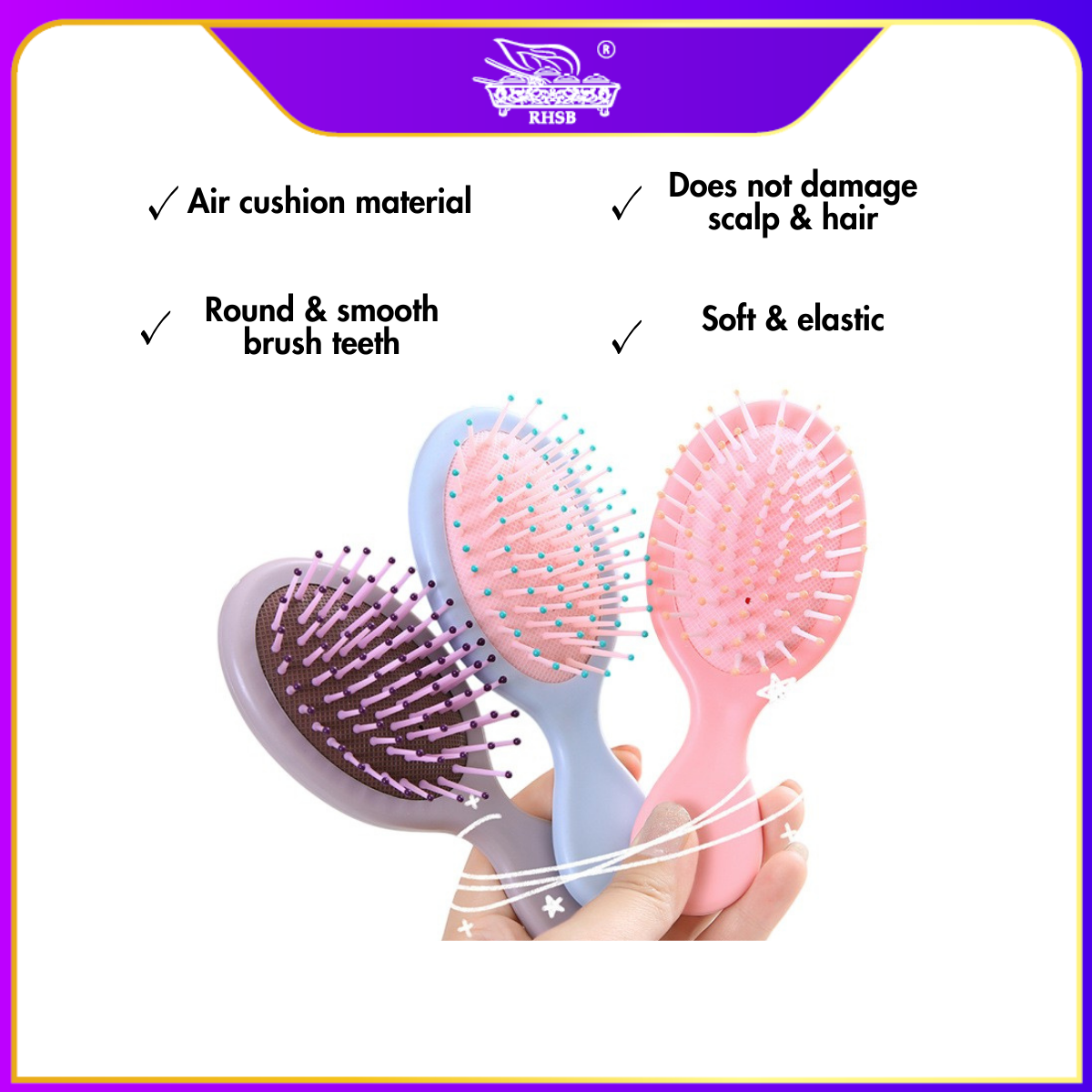 [10 SET] DOORGIFT SIKAT RAMBUT/ MINI HAIR COMB/ ADULT CHILDREN KIDS HAIRBRUSH/ AIR CUSHION COMB/ DOORGIFT KAHWIN MURAH/GF6292