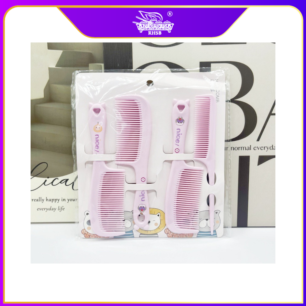 [10 SET] 2 IN 1 DOORGIFT SIKAT RAMBUT/ CUTE CARTOON HAIR COMB/ ADULT CHILDREN KIDS HAIRBRUSH/ COMBS/ DOORGIFT KAHWIN MURAH/GF6296