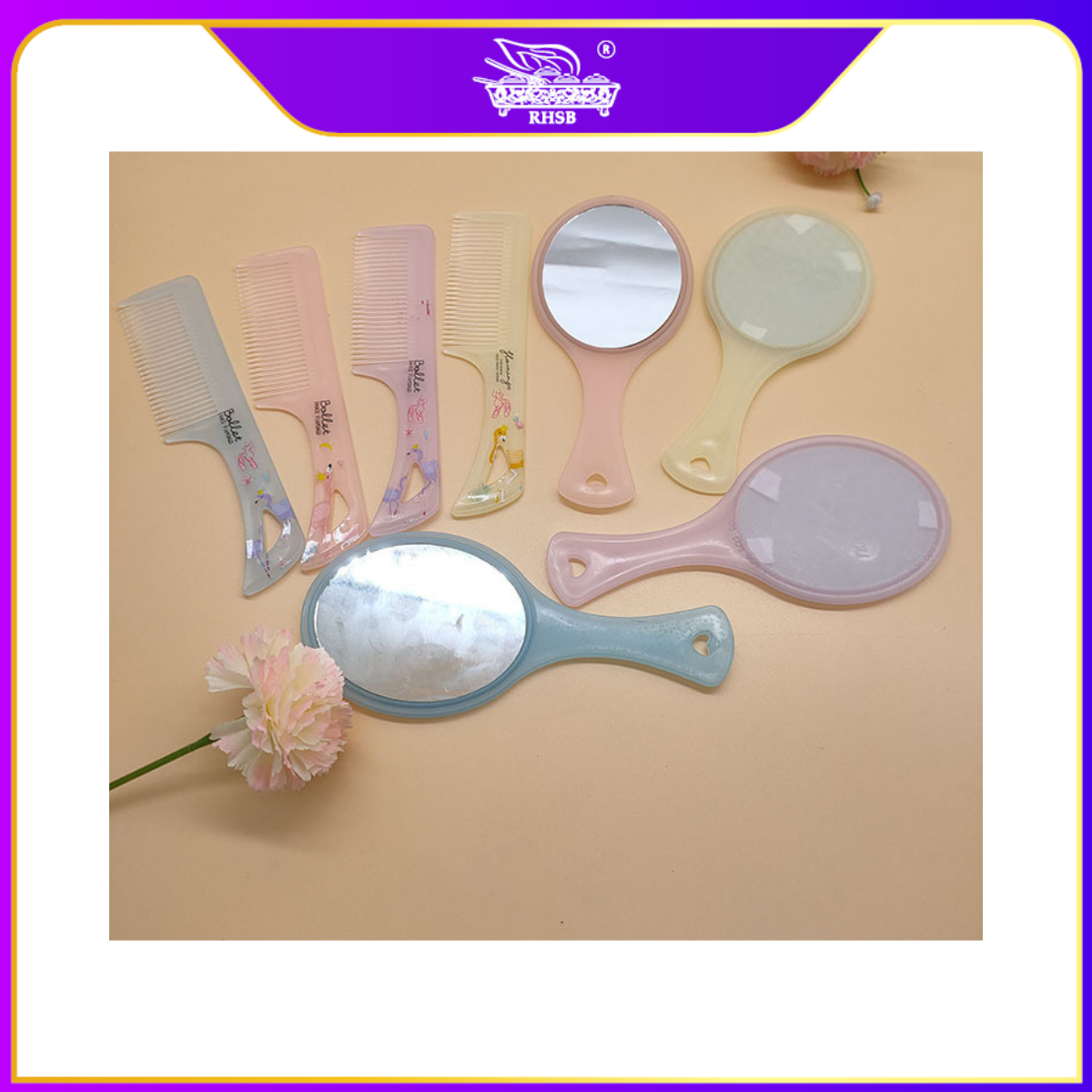 [10 SET] 2 IN 1 DOORGIFT SIKAT RAMBUT/ CUTE CARTOON HAIR COMB/ ADULT CHILDREN KIDS HAIRBRUSH/ COMBS/ DOORGIFT KAHWIN MURAH/GF6296