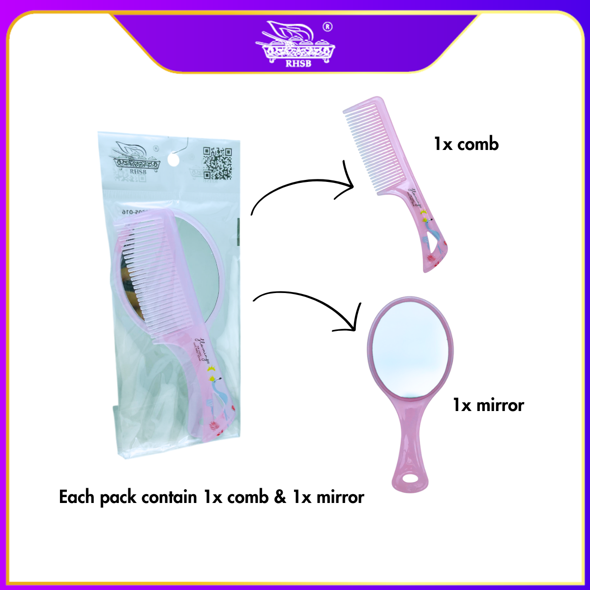 [10 SET] 2 IN 1 DOORGIFT SIKAT RAMBUT/ CUTE CARTOON HAIR COMB/ ADULT CHILDREN KIDS HAIRBRUSH/ COMBS/ DOORGIFT KAHWIN MURAH/GF6296