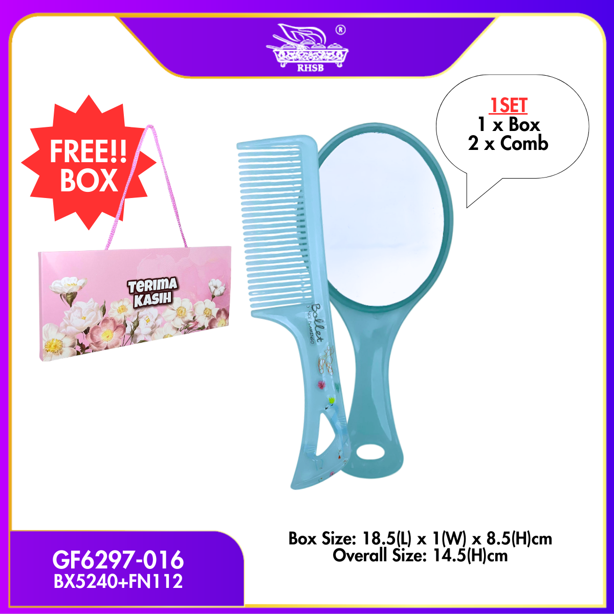 [10 SET] 2 IN 1 DOORGIFT SIKAT RAMBUT/ CUTE CARTOON HAIR COMB/ ADULT CHILDREN KIDS HAIRBRUSH/ COMBS/ DOORGIFT KAHWIN MURAH/GF6296