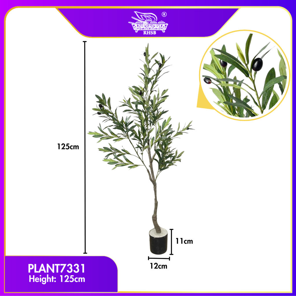 [1PC] PREMIUM POKOK HIASAN VIRAL / OLIVE TREE / POKOK OLIVE / ARTIFICIAL PLANT / PLANT7331-7332