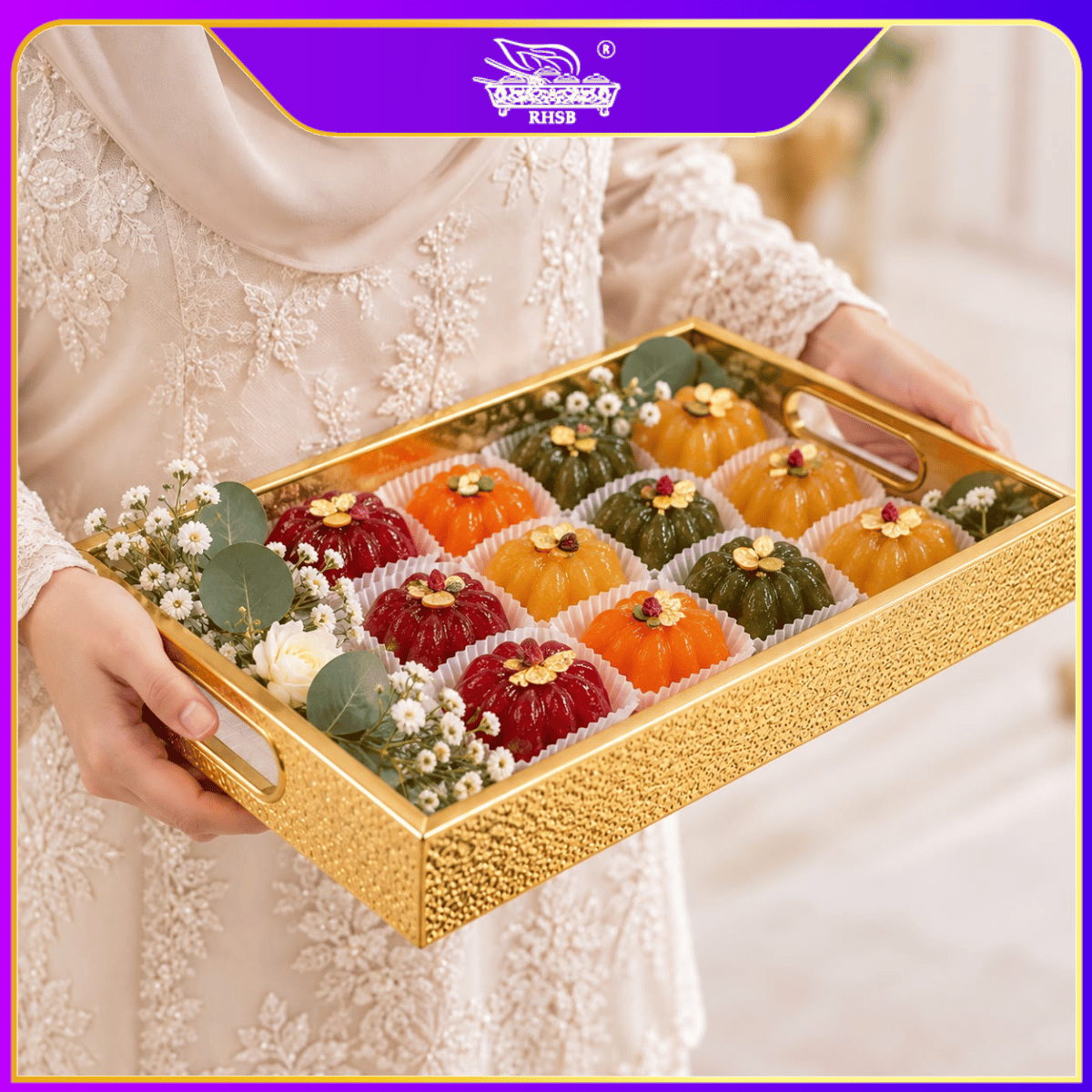 [1 SET] Acrylic Fruit Tray/ GIFT TRAY/ DIY WEDDING TRAY/ DULANG HIDANGAN/ FOOD TRAY/ LUXURY SERVING TRAY/ TY9019-TY9023